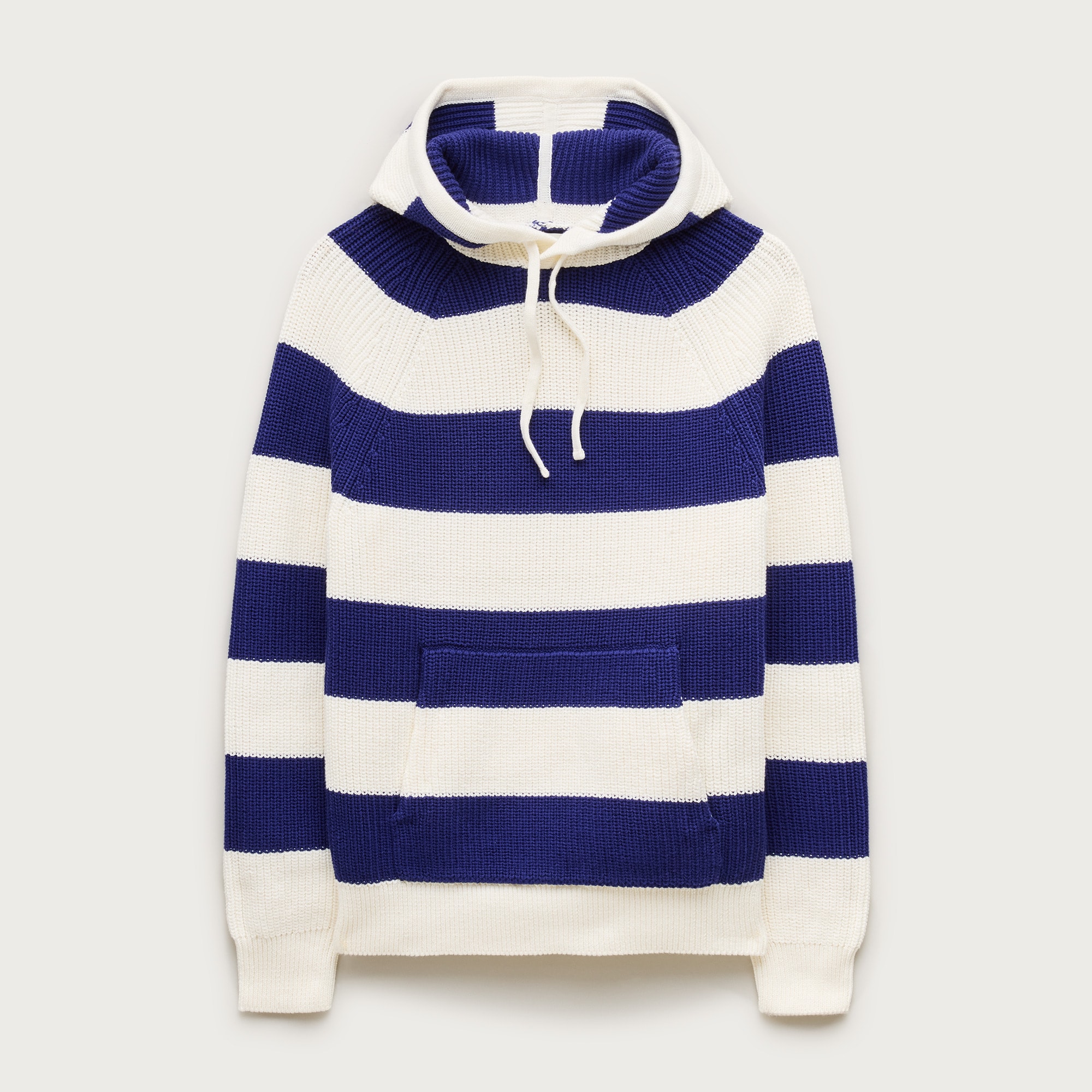 Cotton rib-knit hooded sweater in stripe from J.Crew - $148