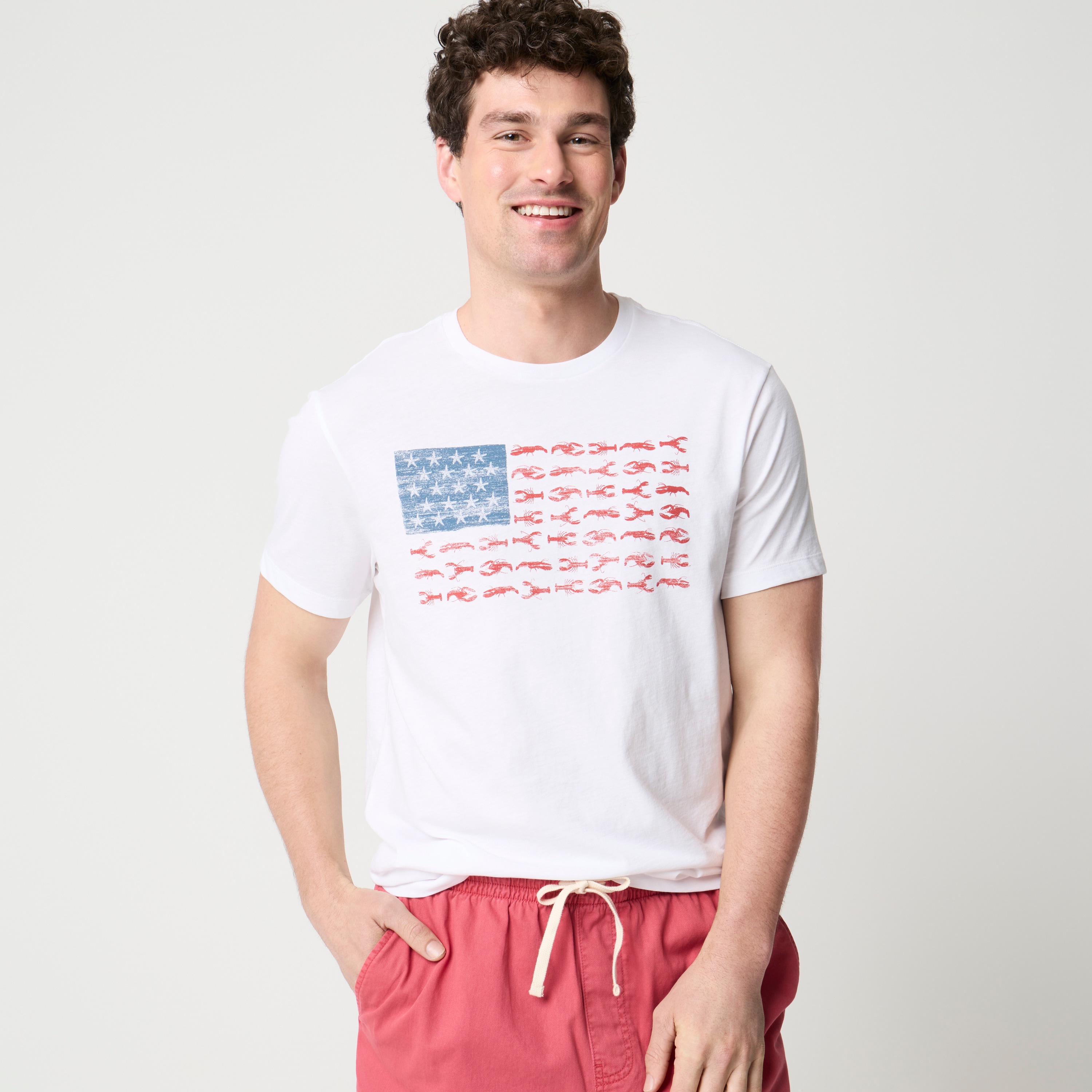 Lobster flag graphic tee