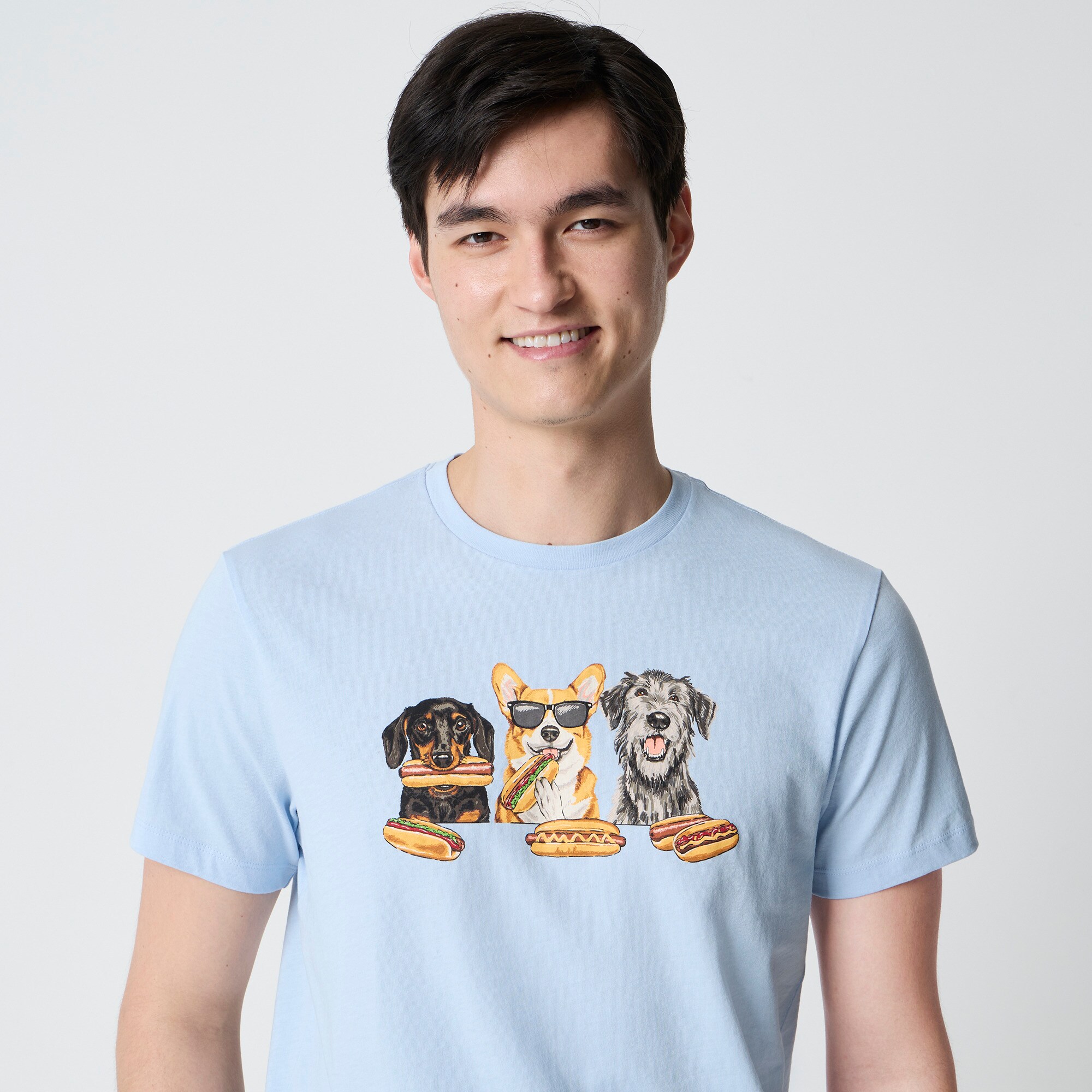 Dog barbecue graphic tee