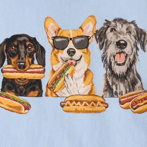 Crab graphic tee FADED CHAMBRAY