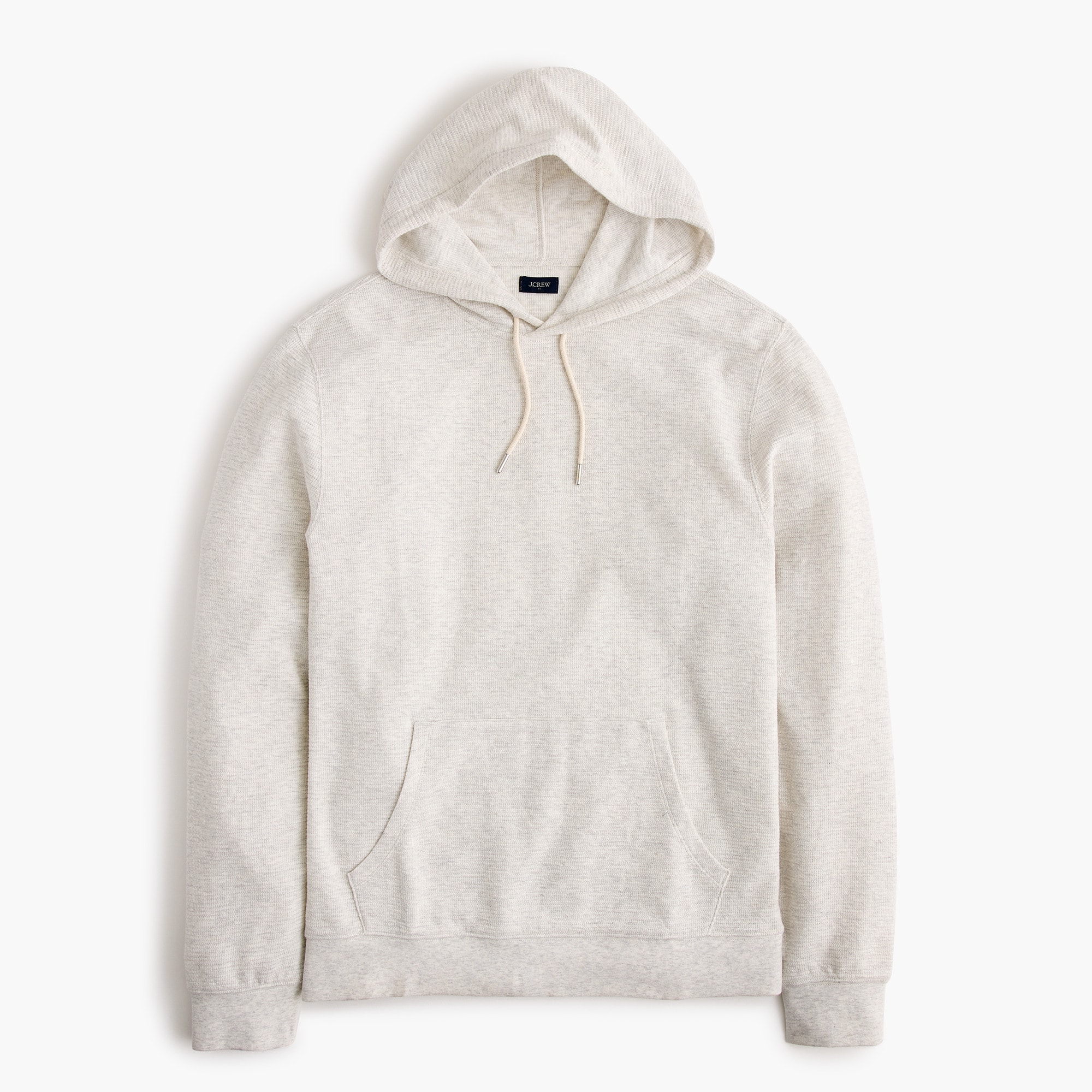 Waffle-knit hoodie