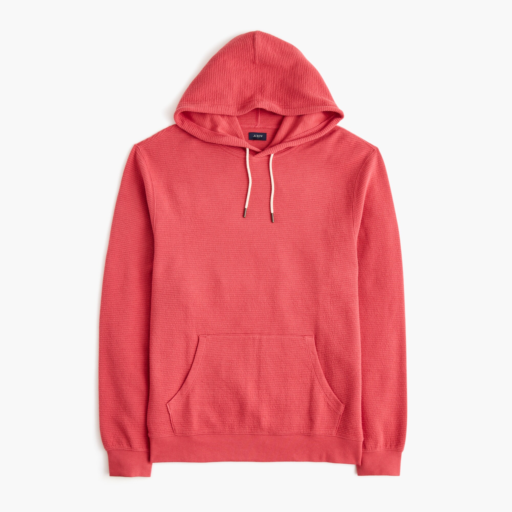 Waffle-knit hoodie