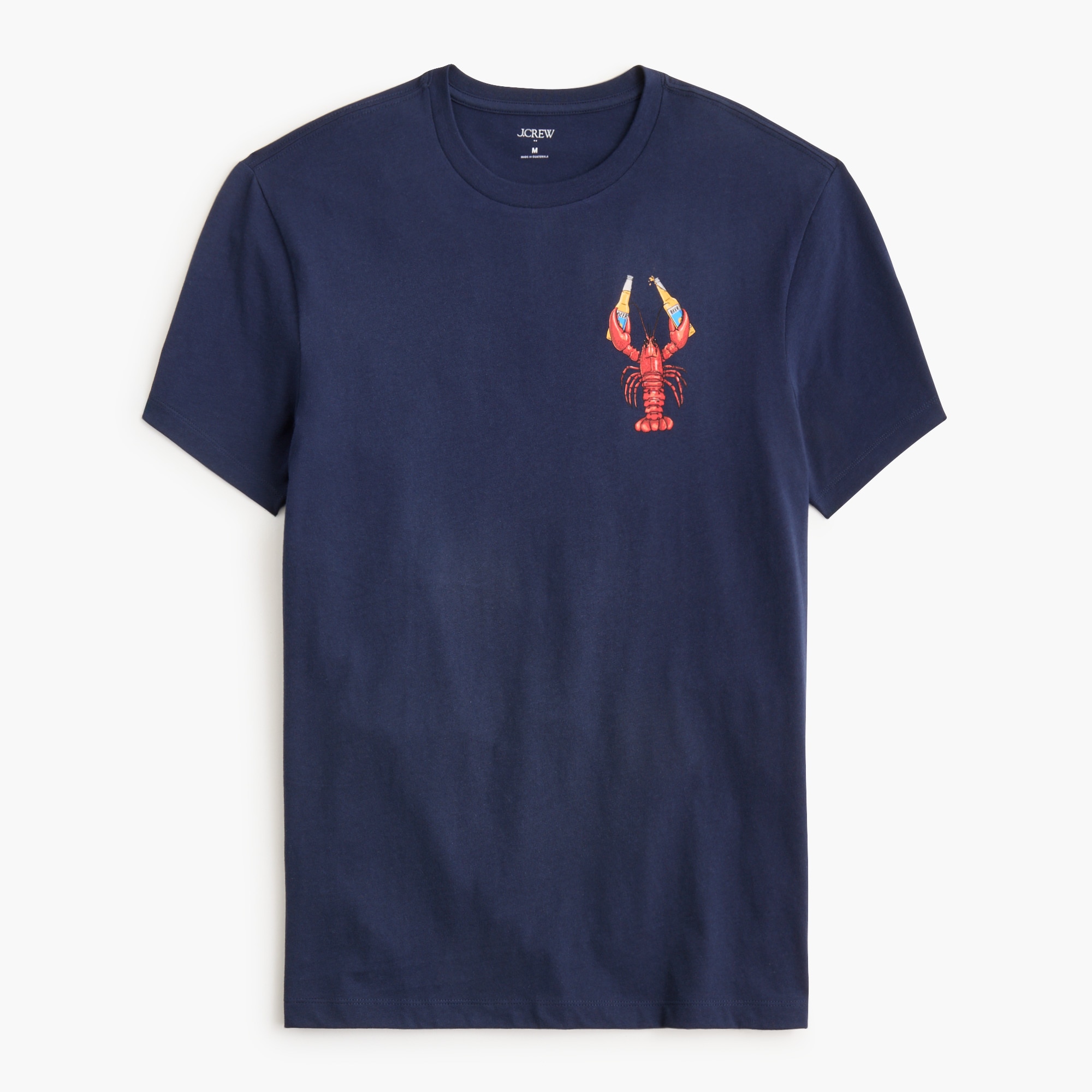 Lobster with beer graphic tee