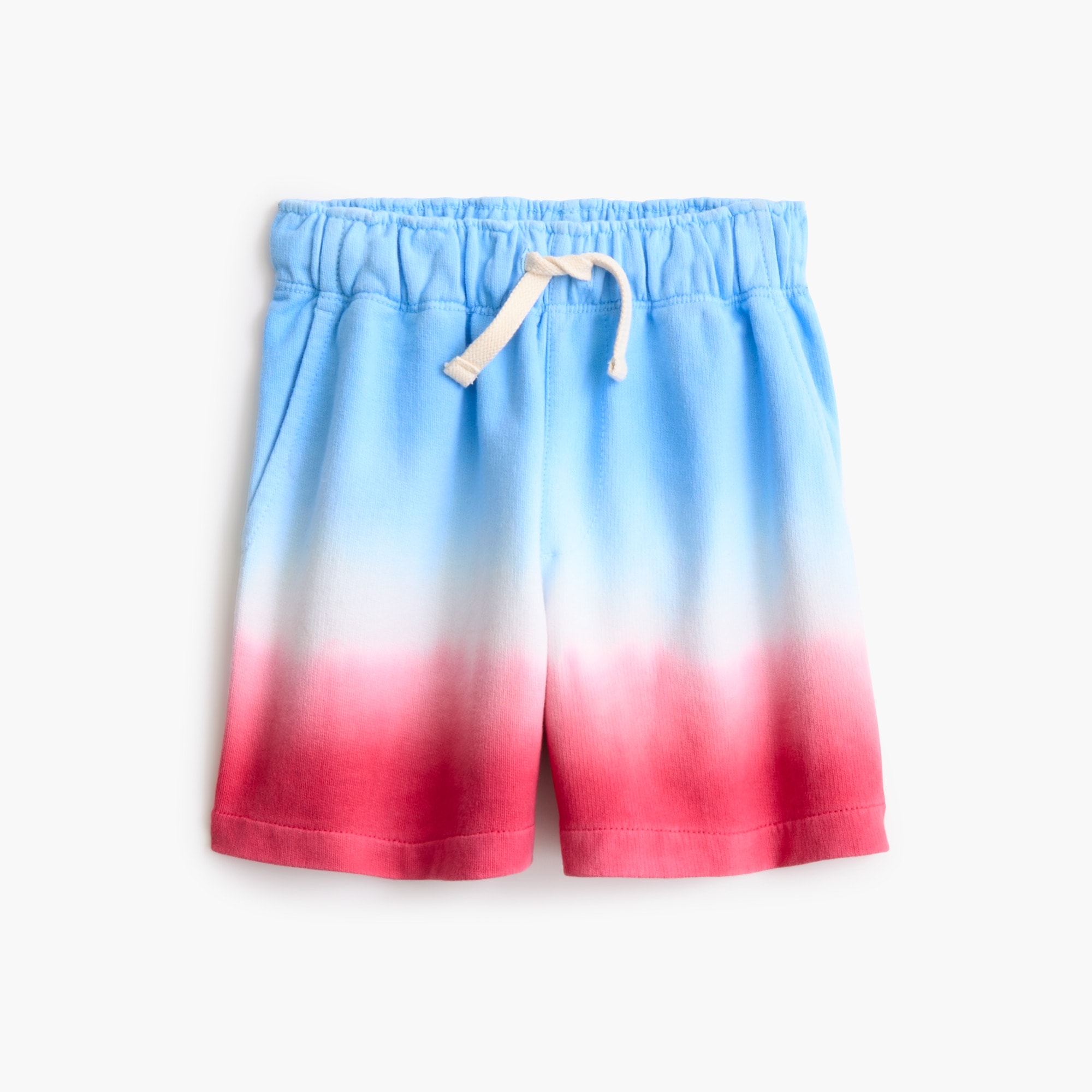 Boys' tie-dyed terry short