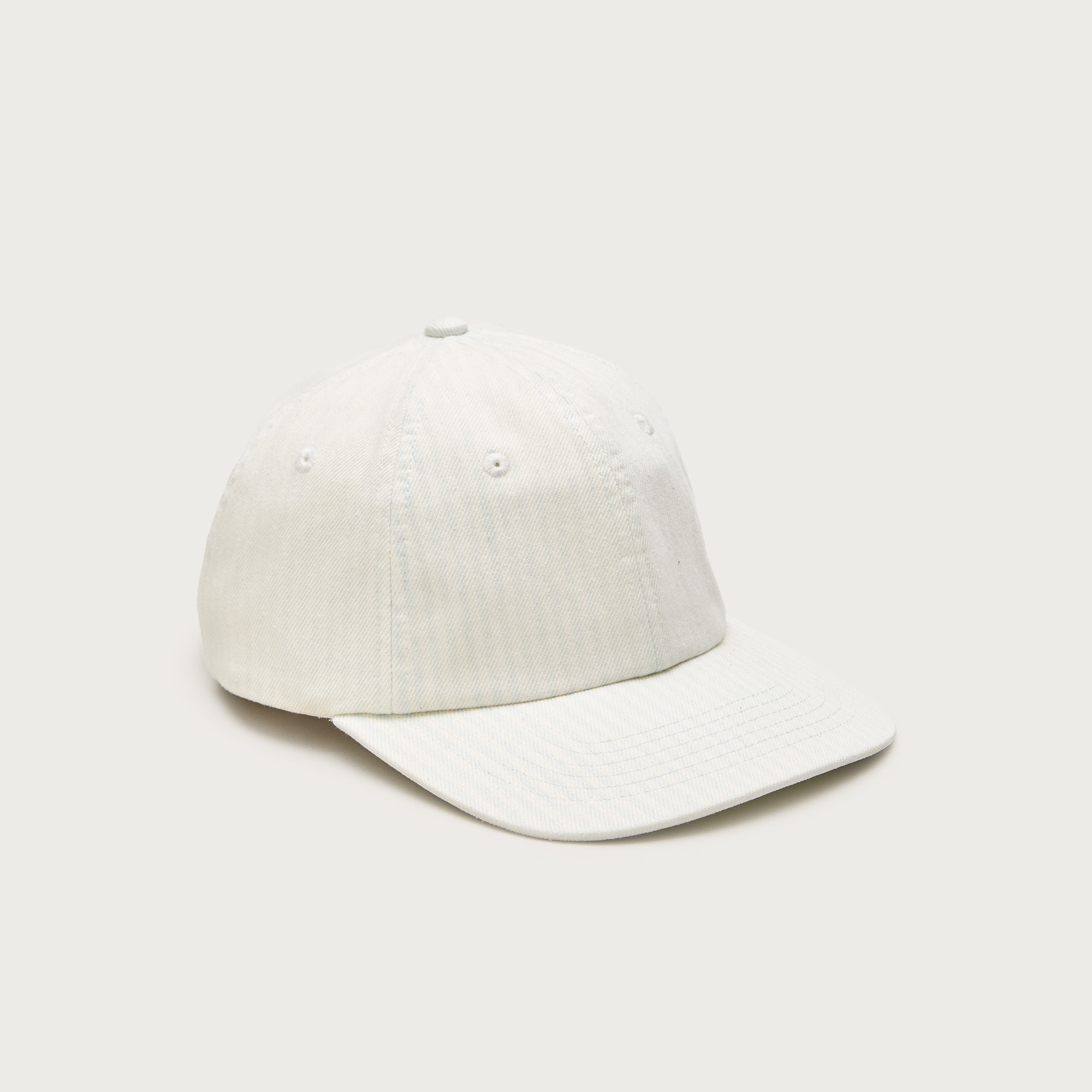 Cotton canvas cap in faded indigo stripe from J.Crew - $85