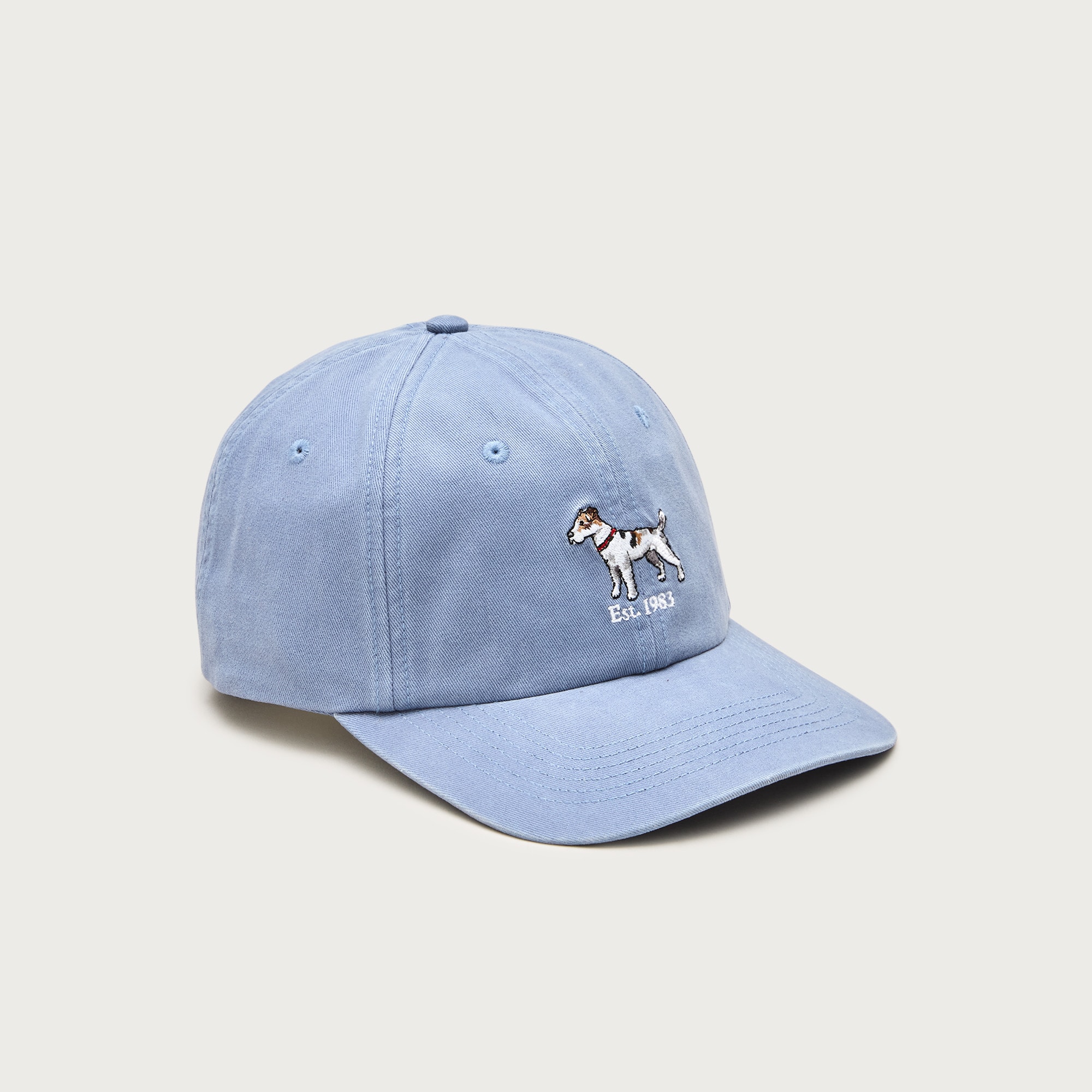 Cotton canvas cap with dog embroidery from J.Crew - $59.50