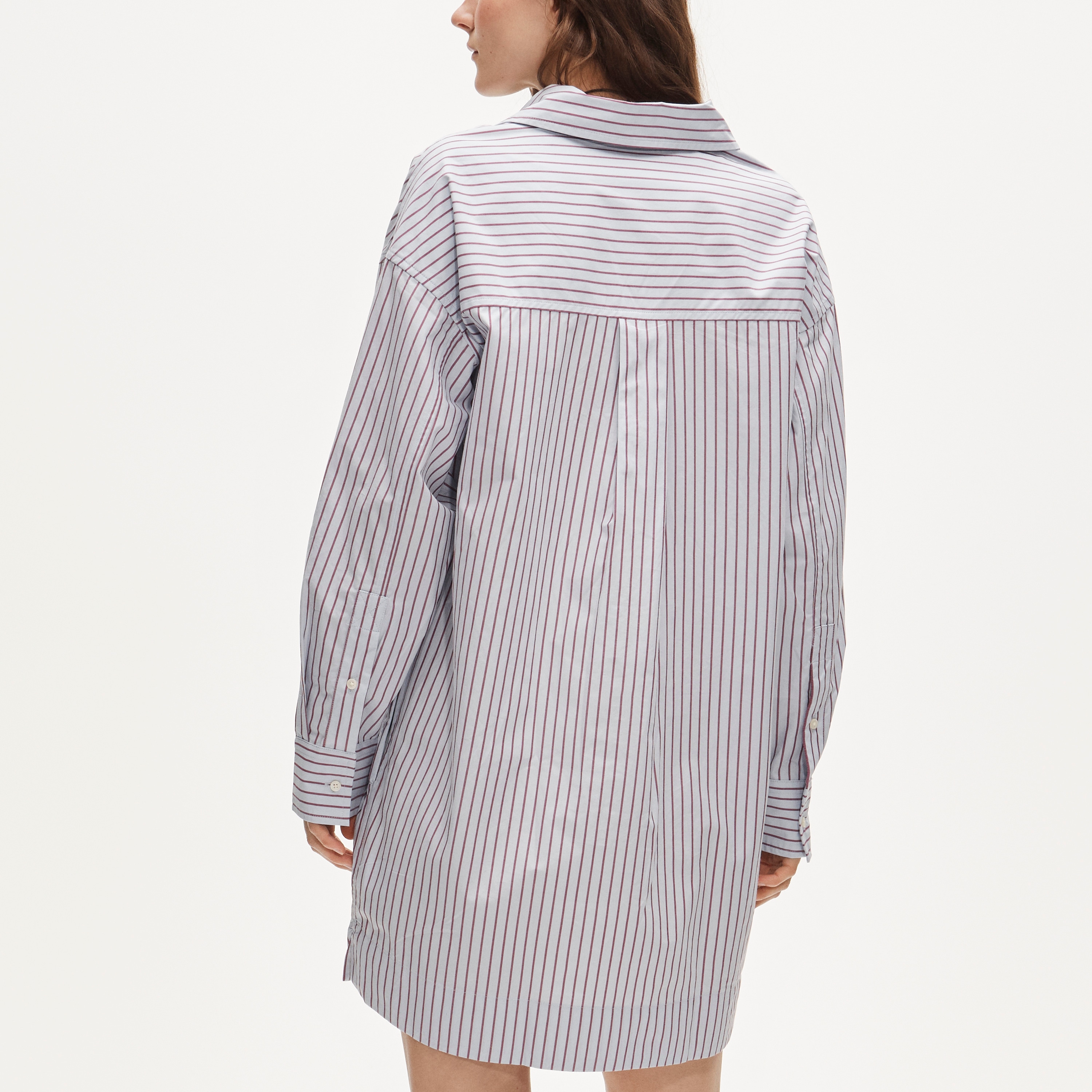 j crew tiered popover dress in striped cotton poplin Tiered Popover Dress In Striped Cotton Poplin For Women