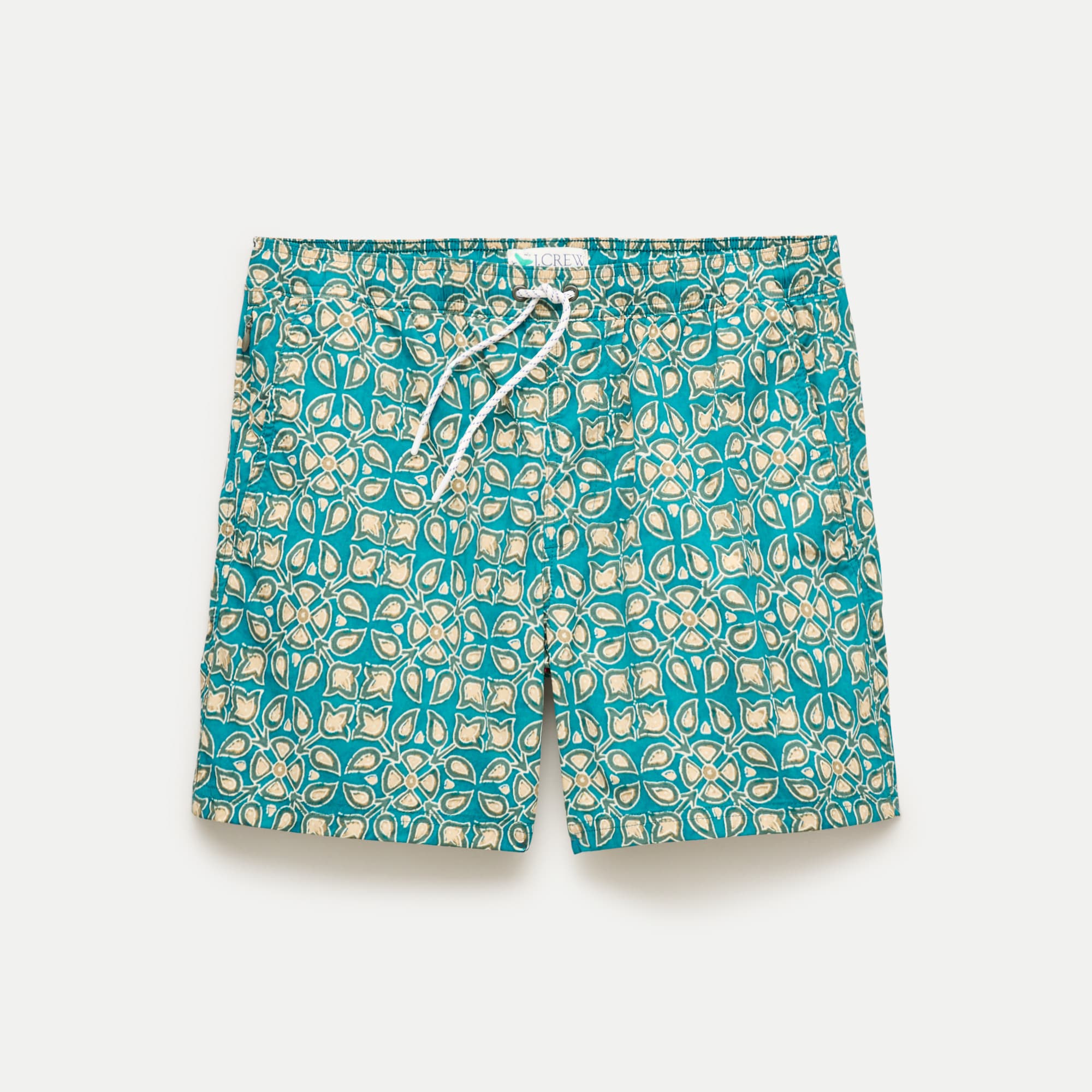 6" soft-lined stretch swim trunk