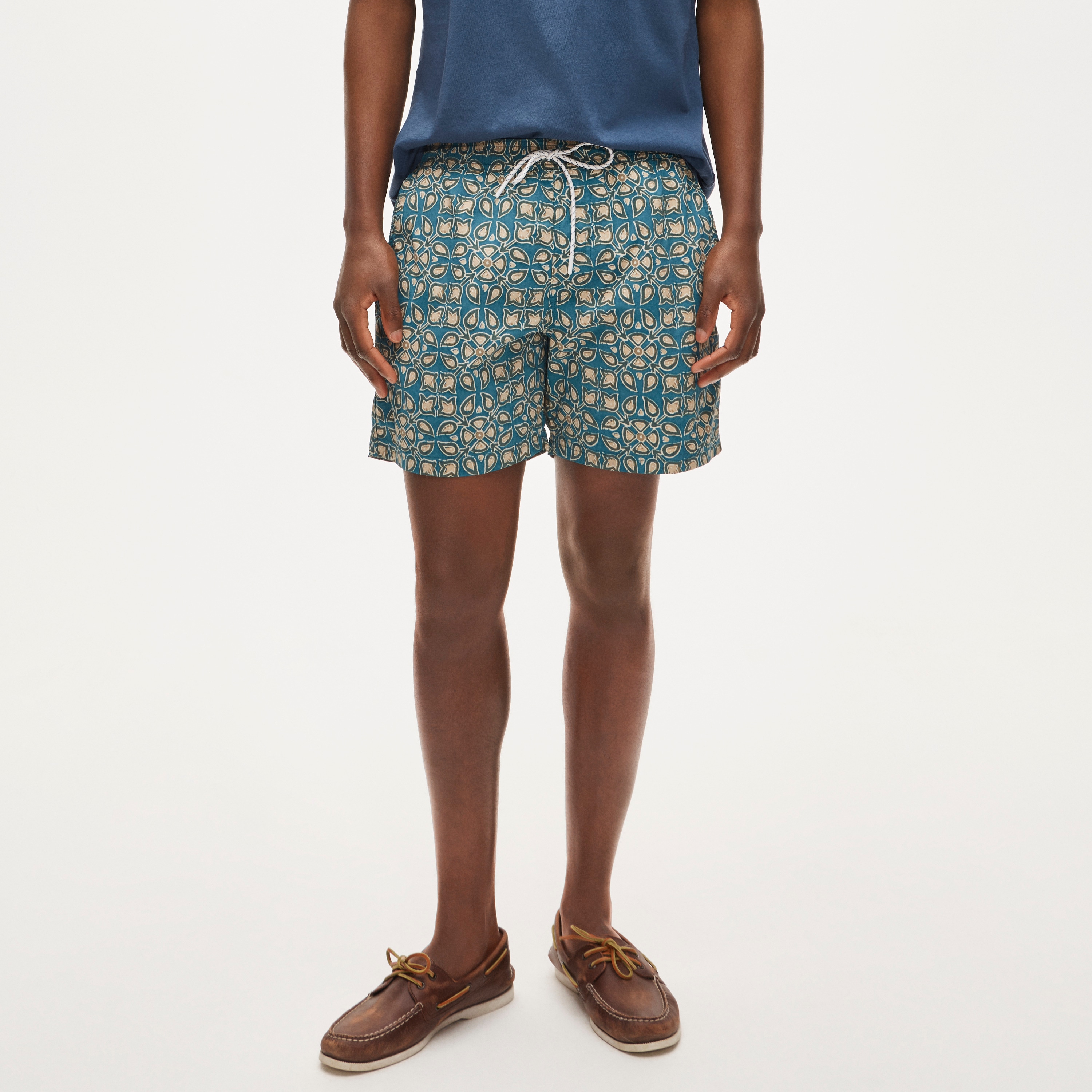 6" soft-lined stretch swim trunk