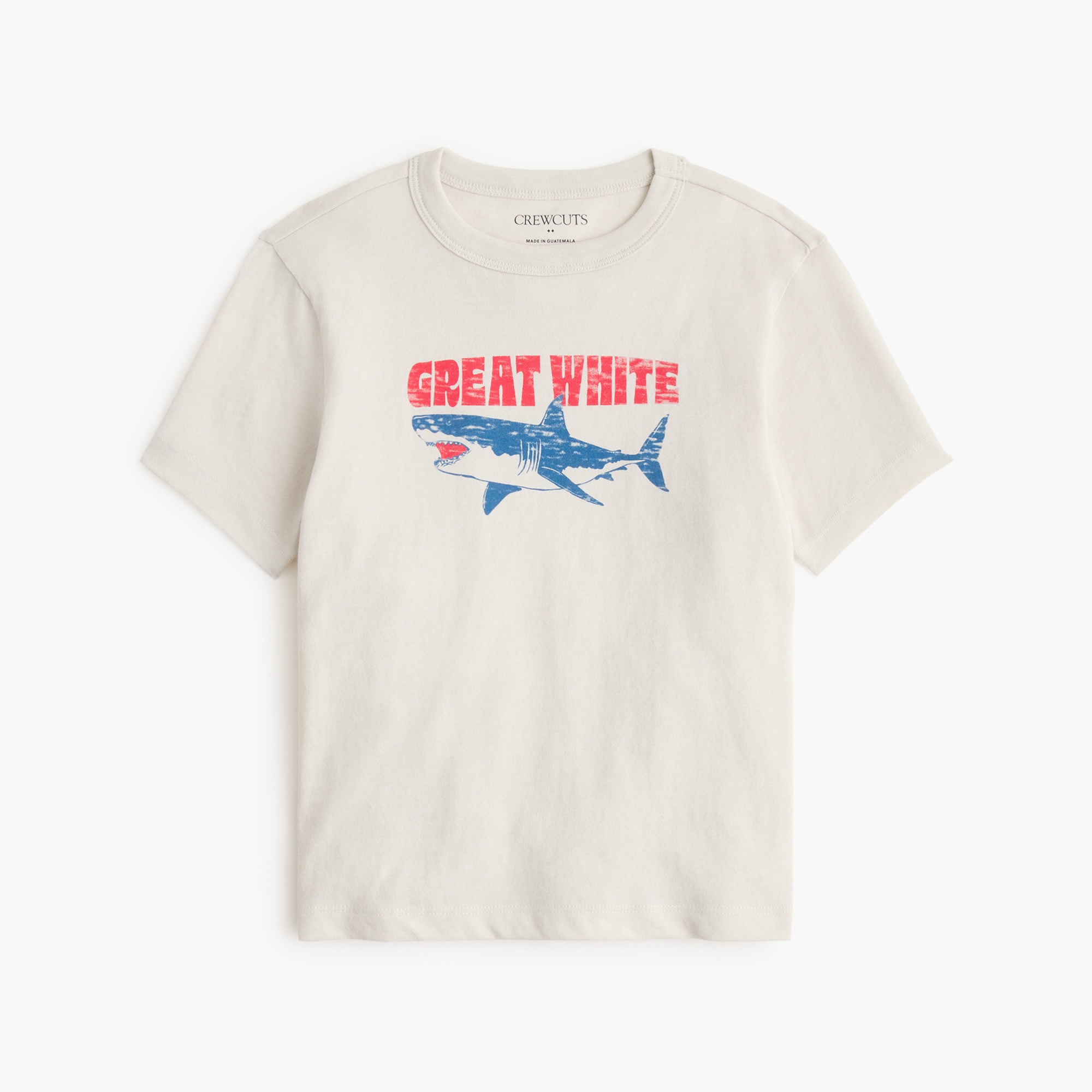Boys' great white shark graphic tee