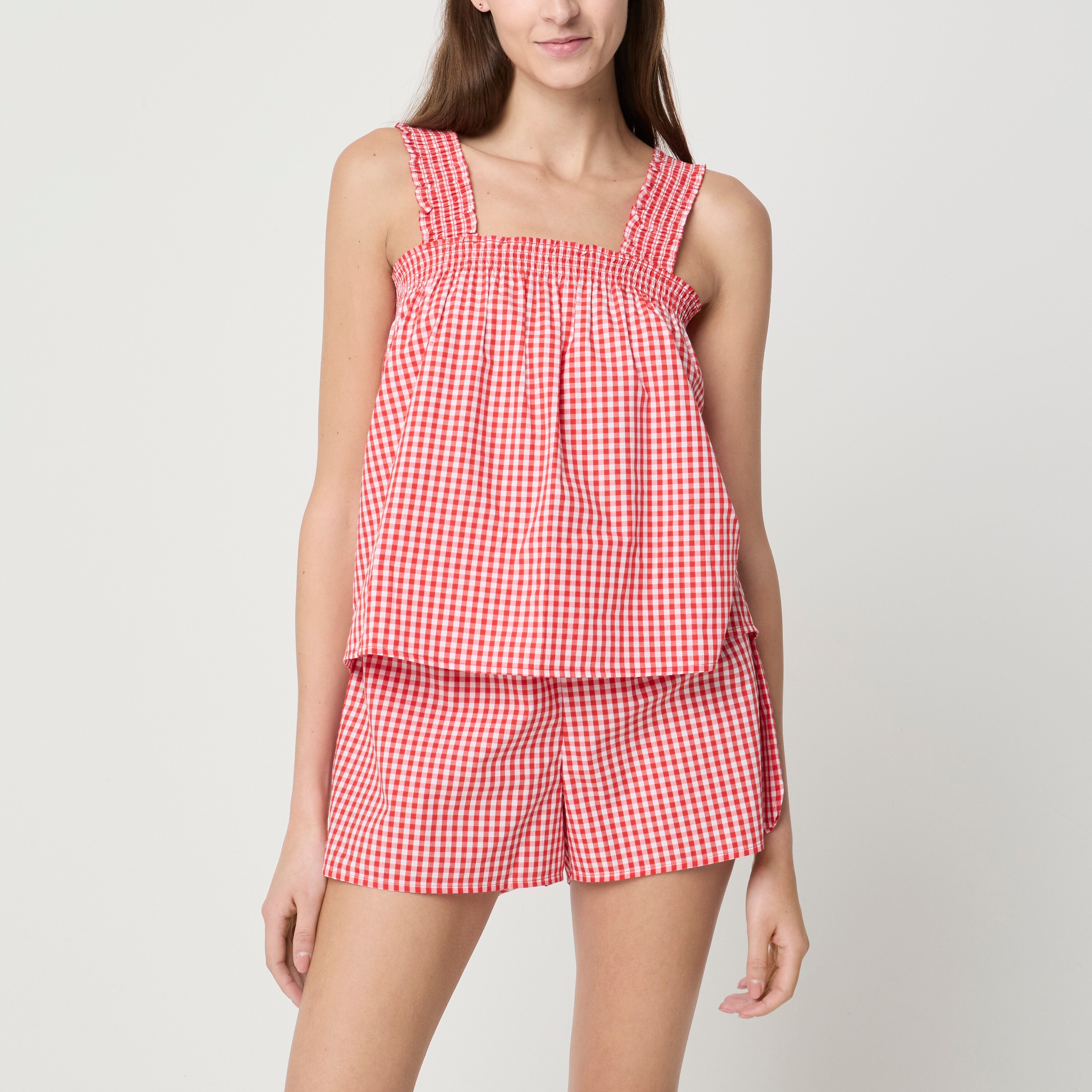 Smocked tank top and short pajama set