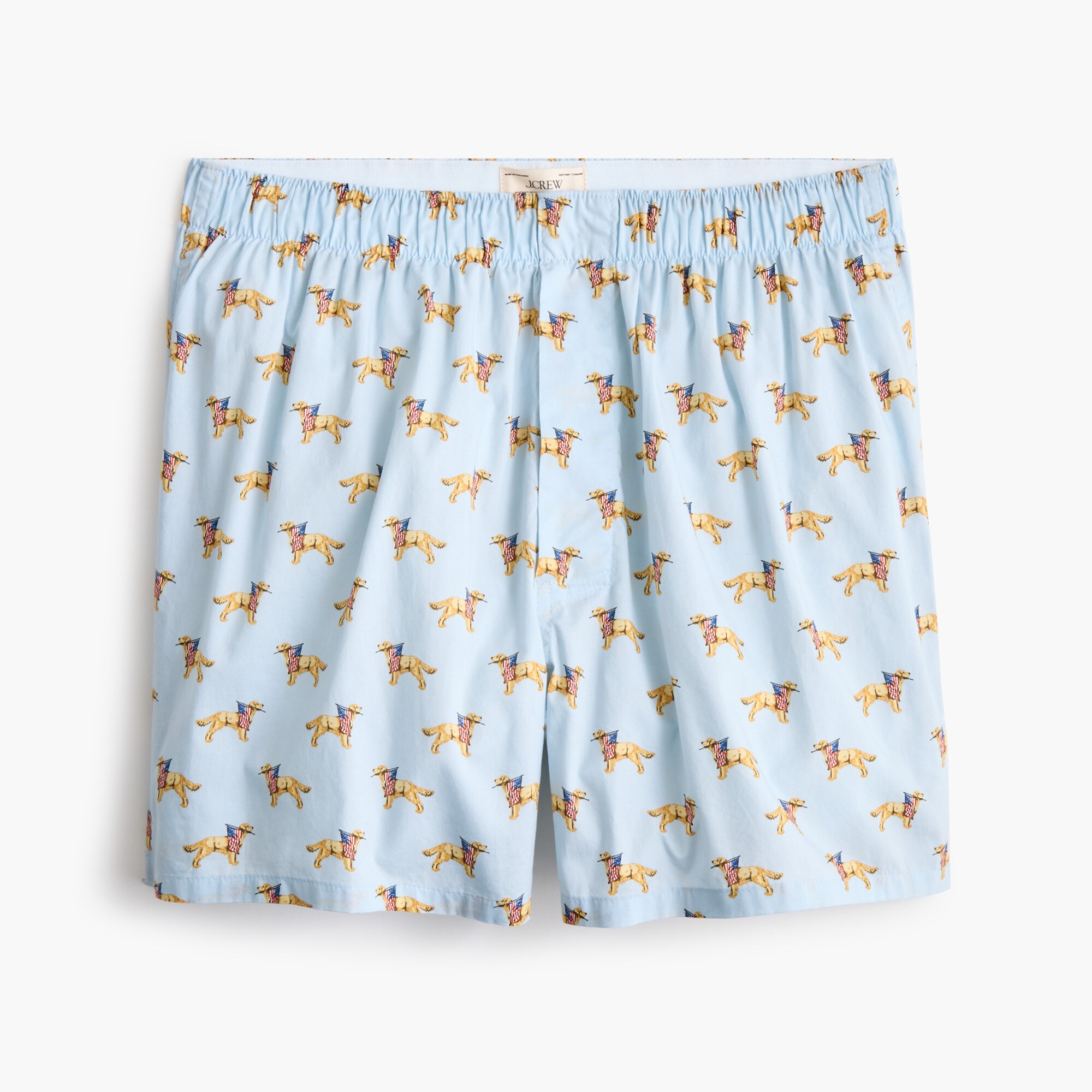 dog with flag boxers for men