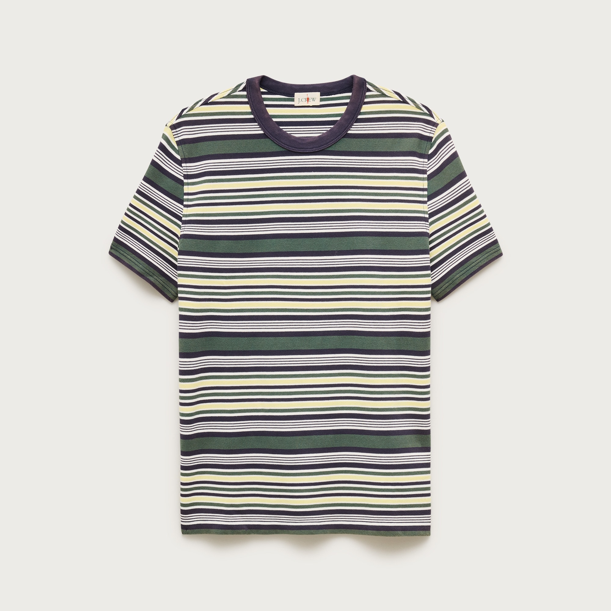 Washed piqué T-shirt in stripe from J.Crew - $79.50