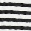 Piqu&eacute; johnny-collar polo shirt in stripe BLACK WHITE DEAN STRIPE