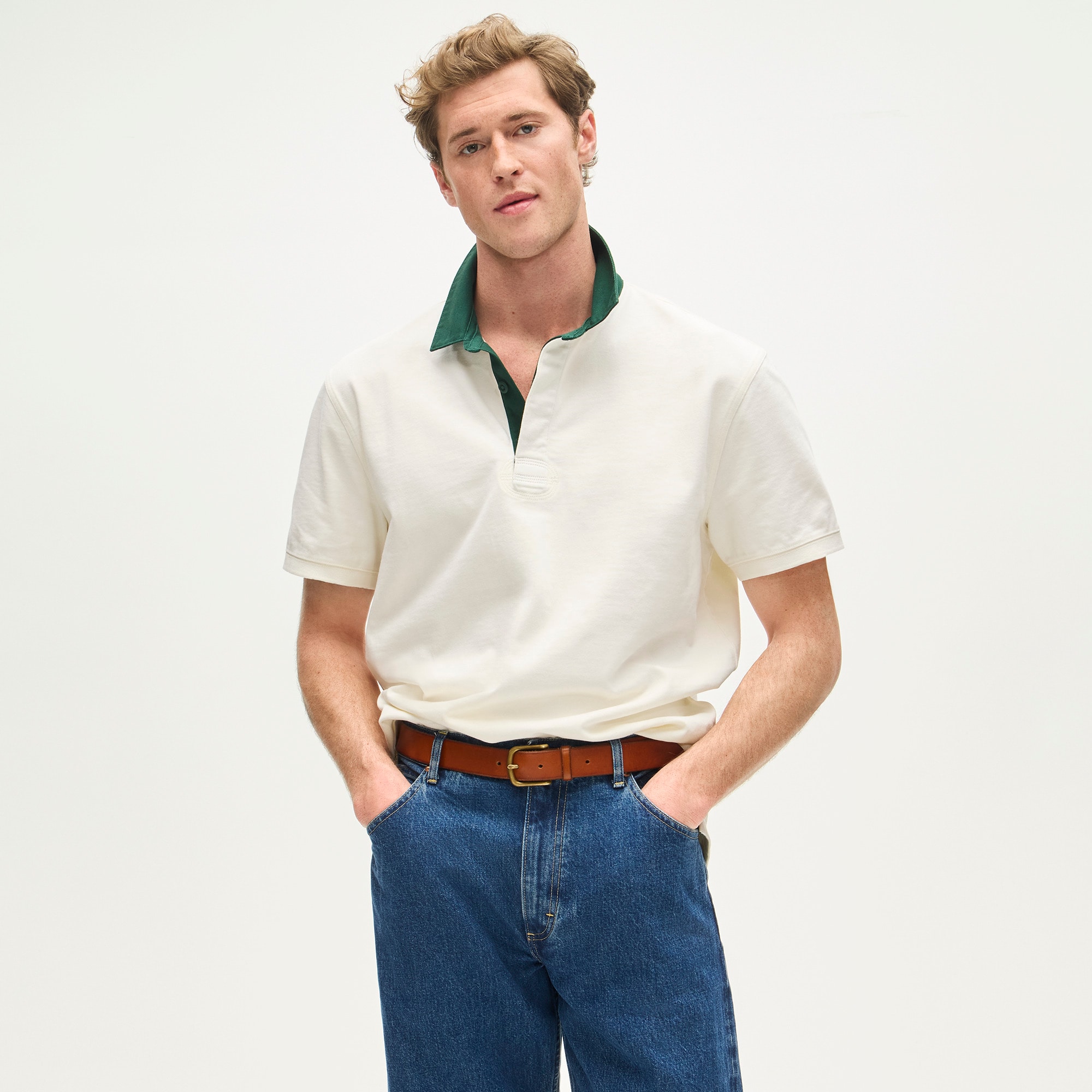 Short-sleeve rugby shirt