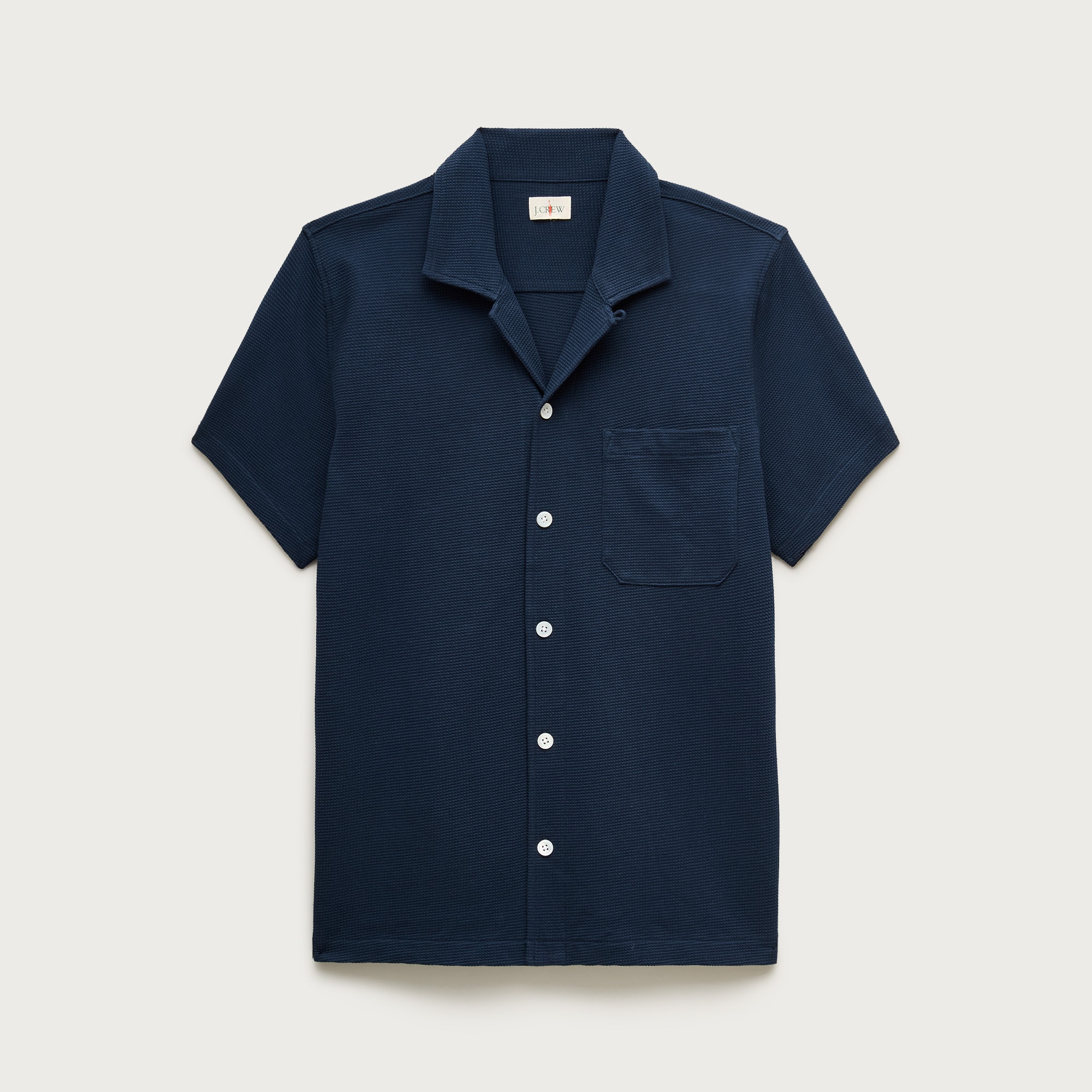 Waffle-knit camp-collar shirt from J.Crew - $89