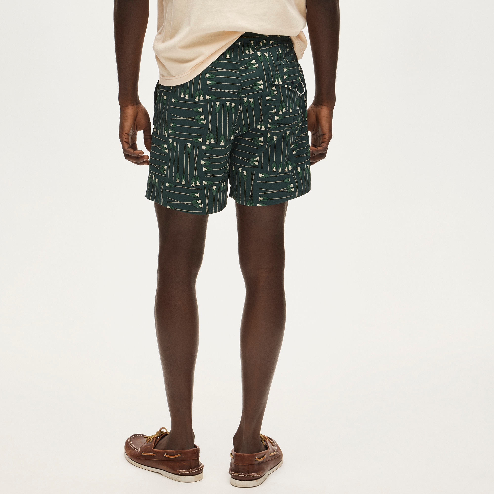 6" soft-lined stretch swim trunk