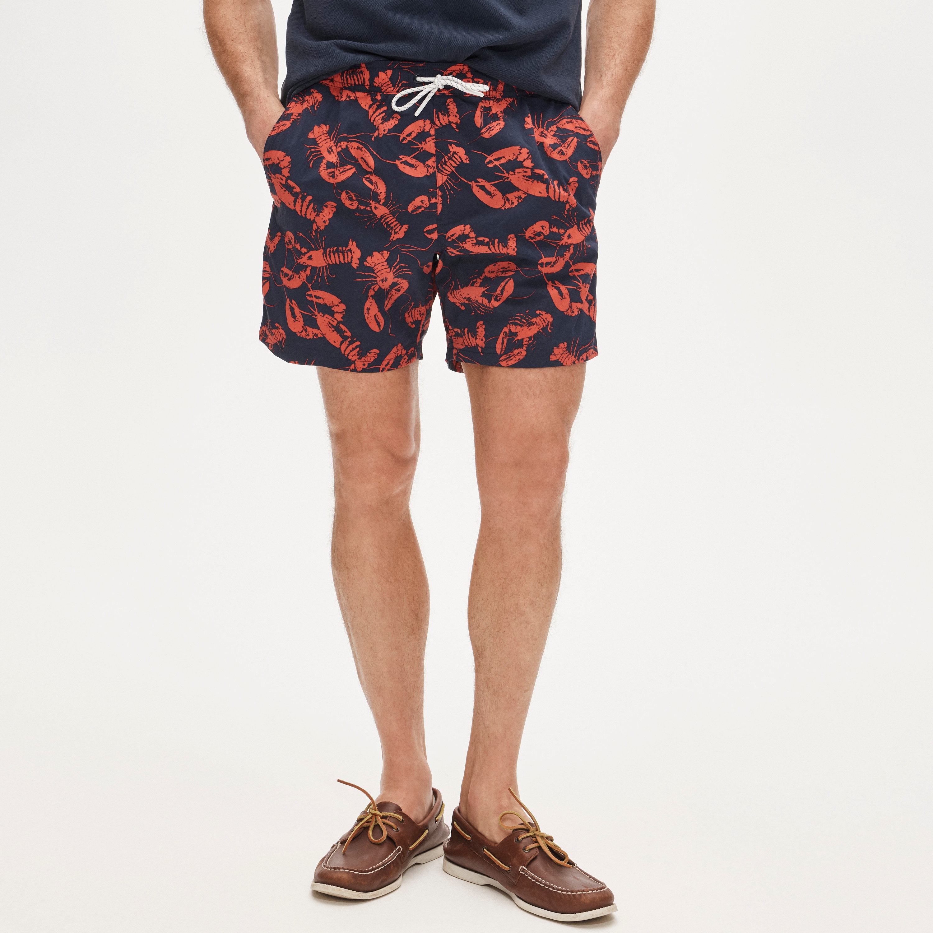 6" soft-lined stretch swim trunk