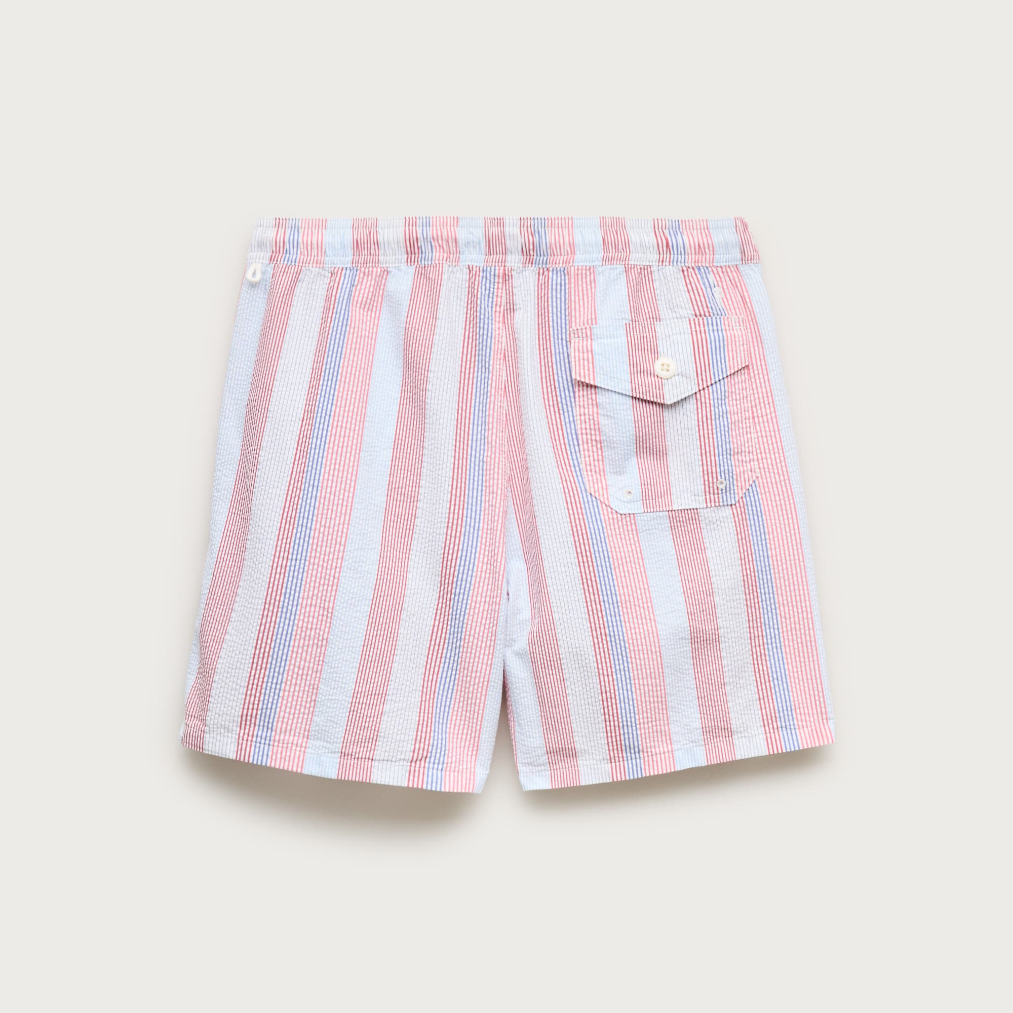6" swim trunk in seersucker