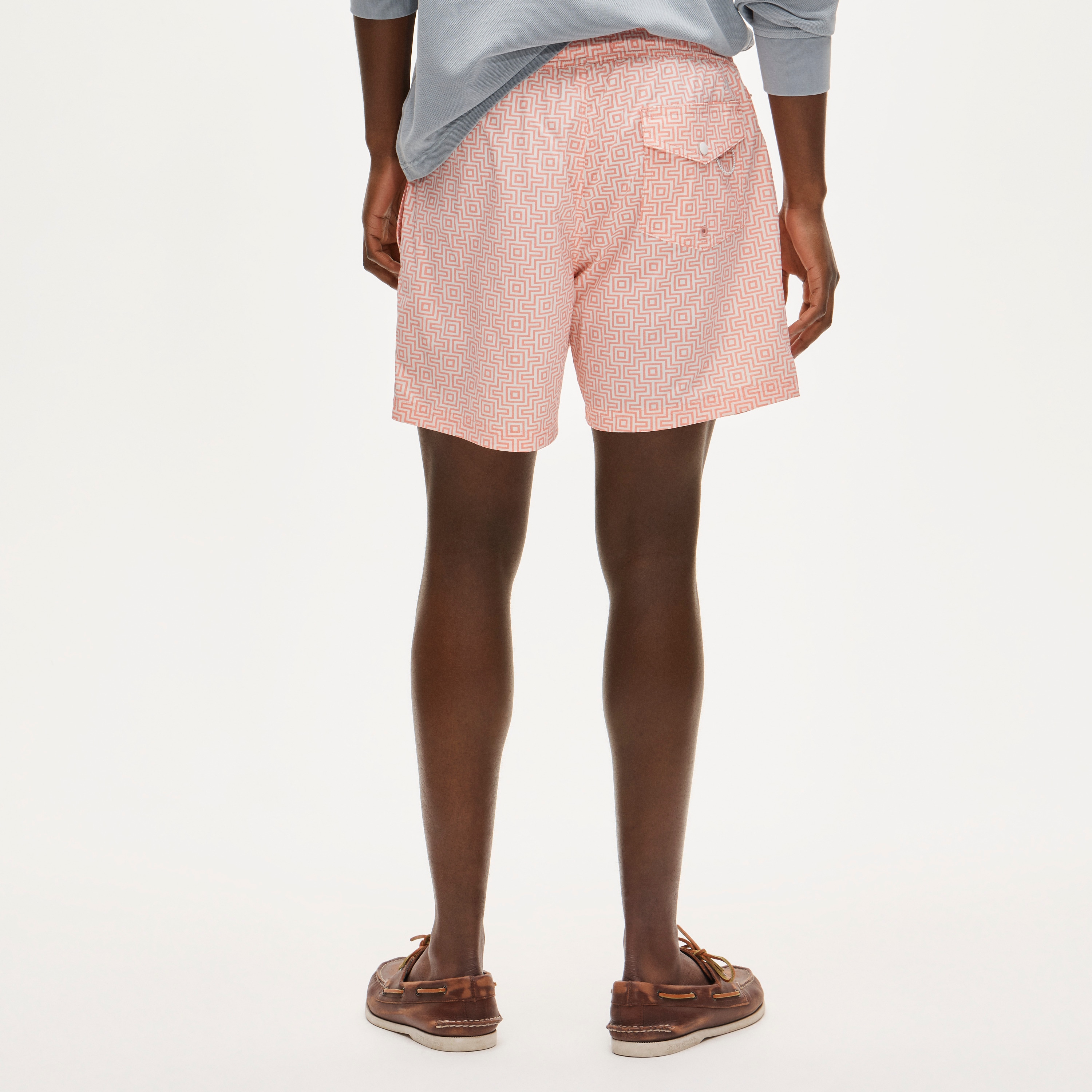 6" soft-lined stretch swim trunk