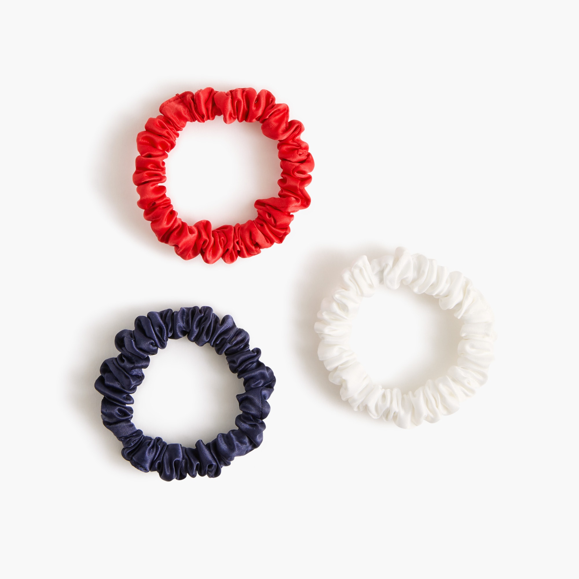 Hair tie scrunchies three-pack