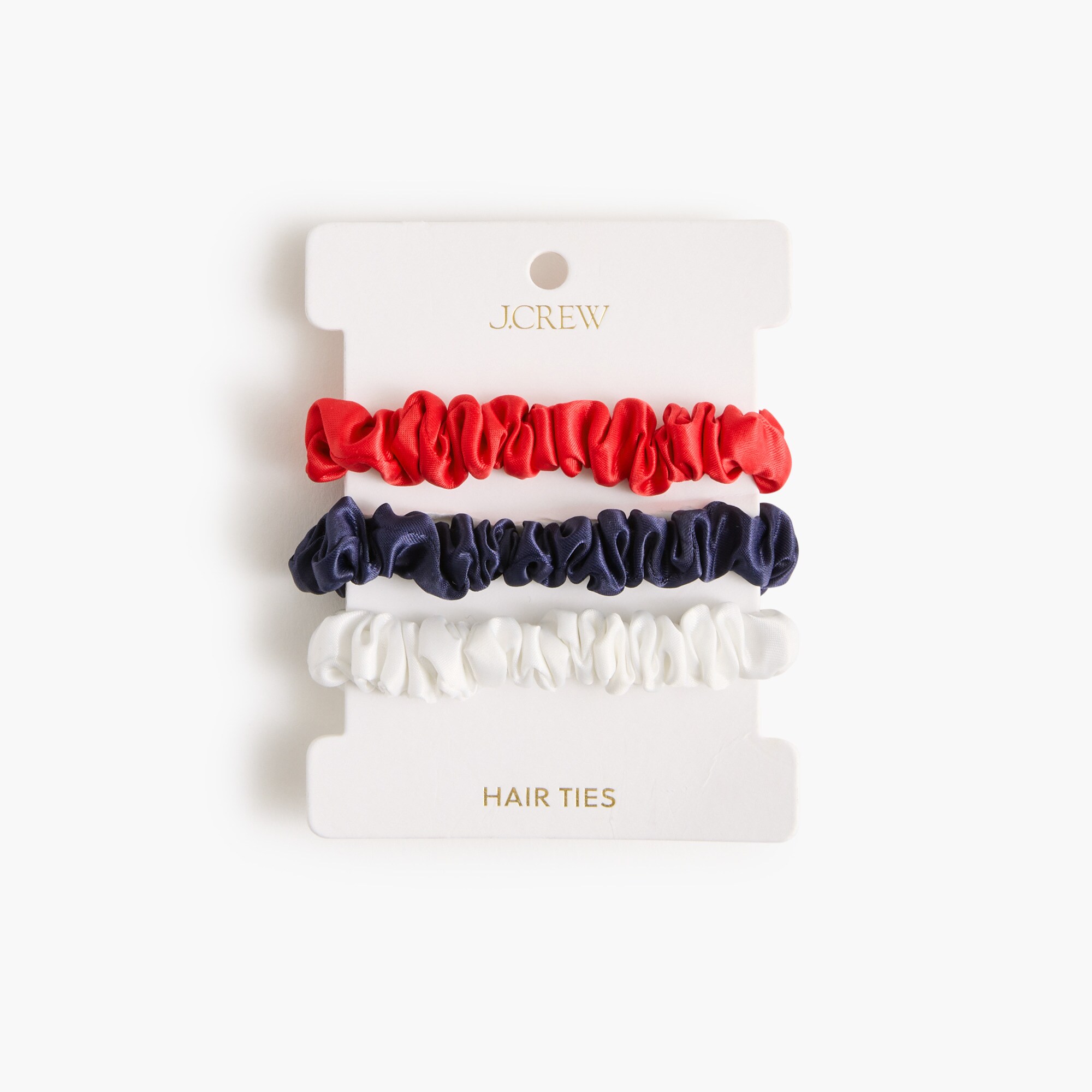Hair tie scrunchies three-pack