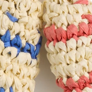 Crochet fish bag charm MULTI