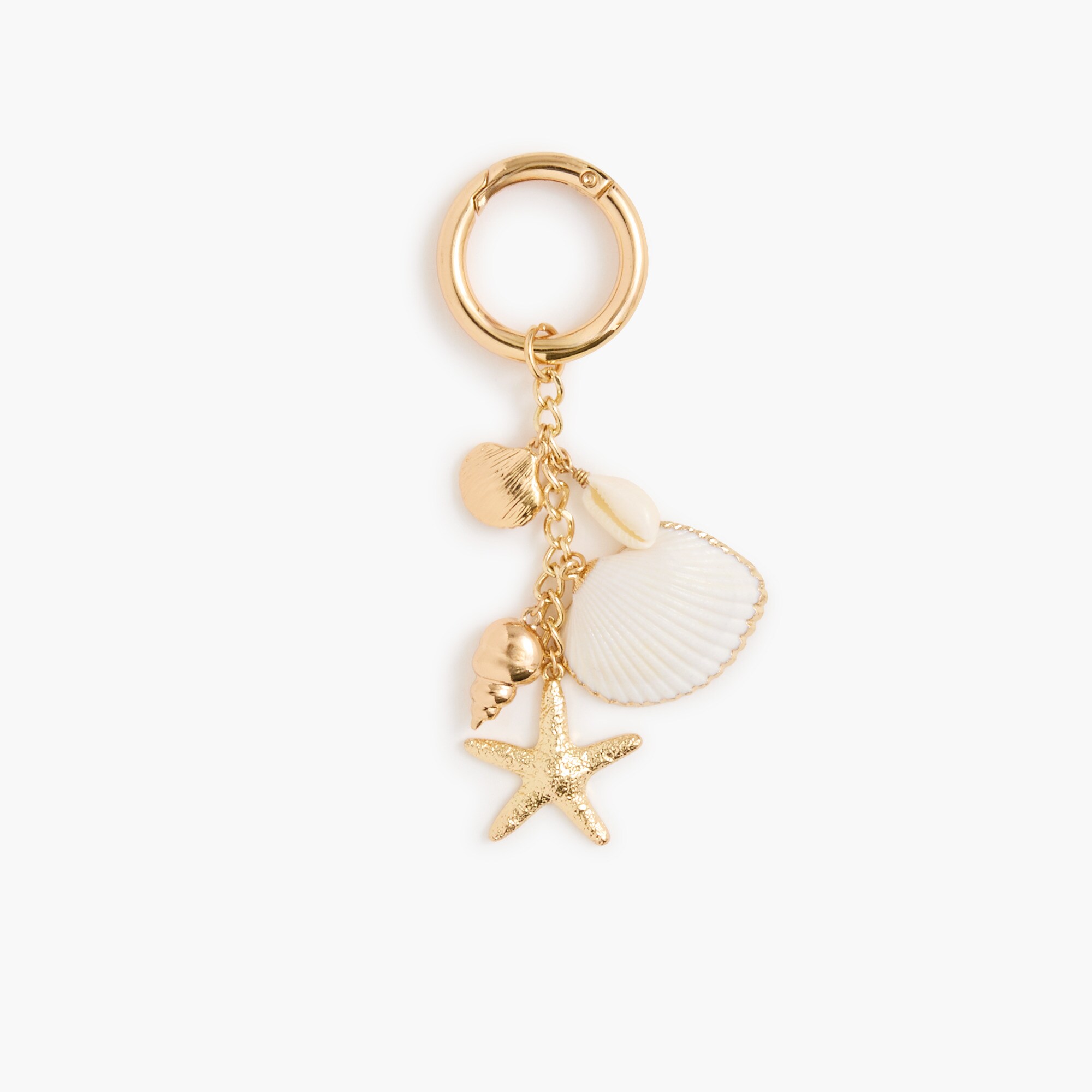Gold-tone Shell Bag Charm For Women | Factory