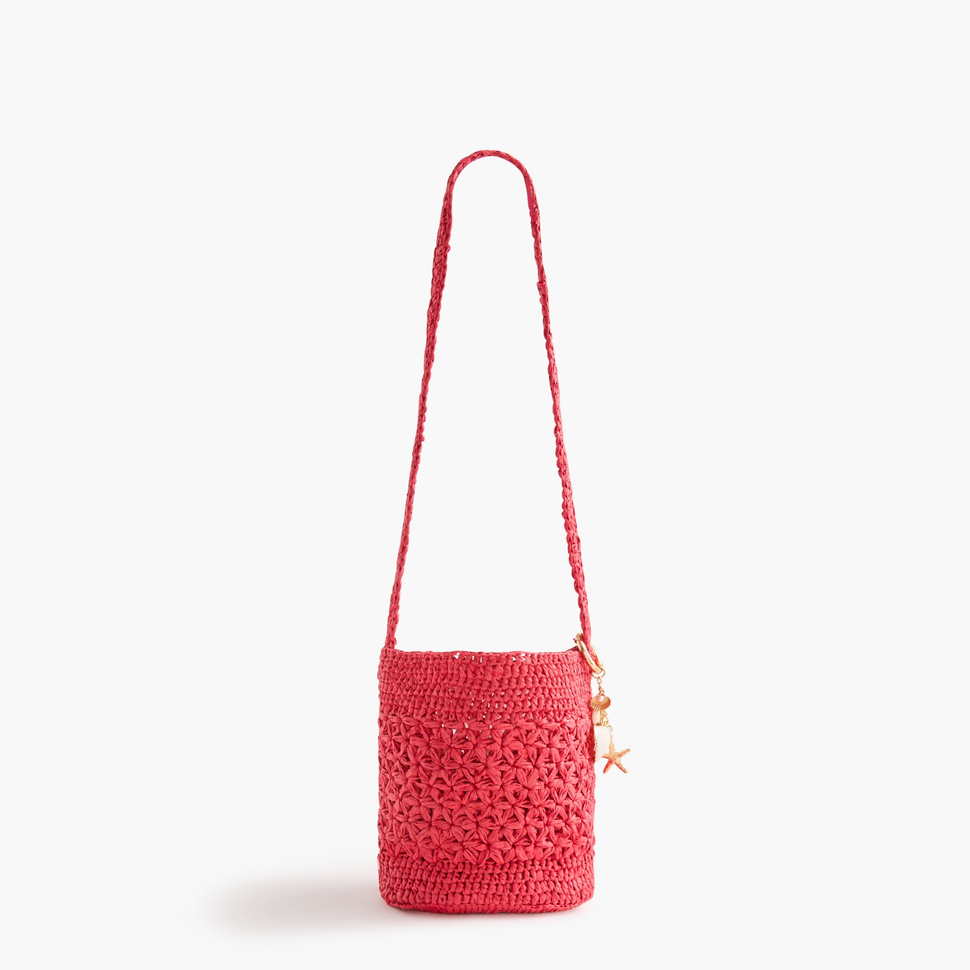 Gold-tone shell bag charm - image 2