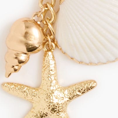 Crochet fish bag charm RICH GOLD