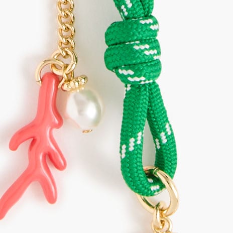 Crochet fish bag charm MULTI