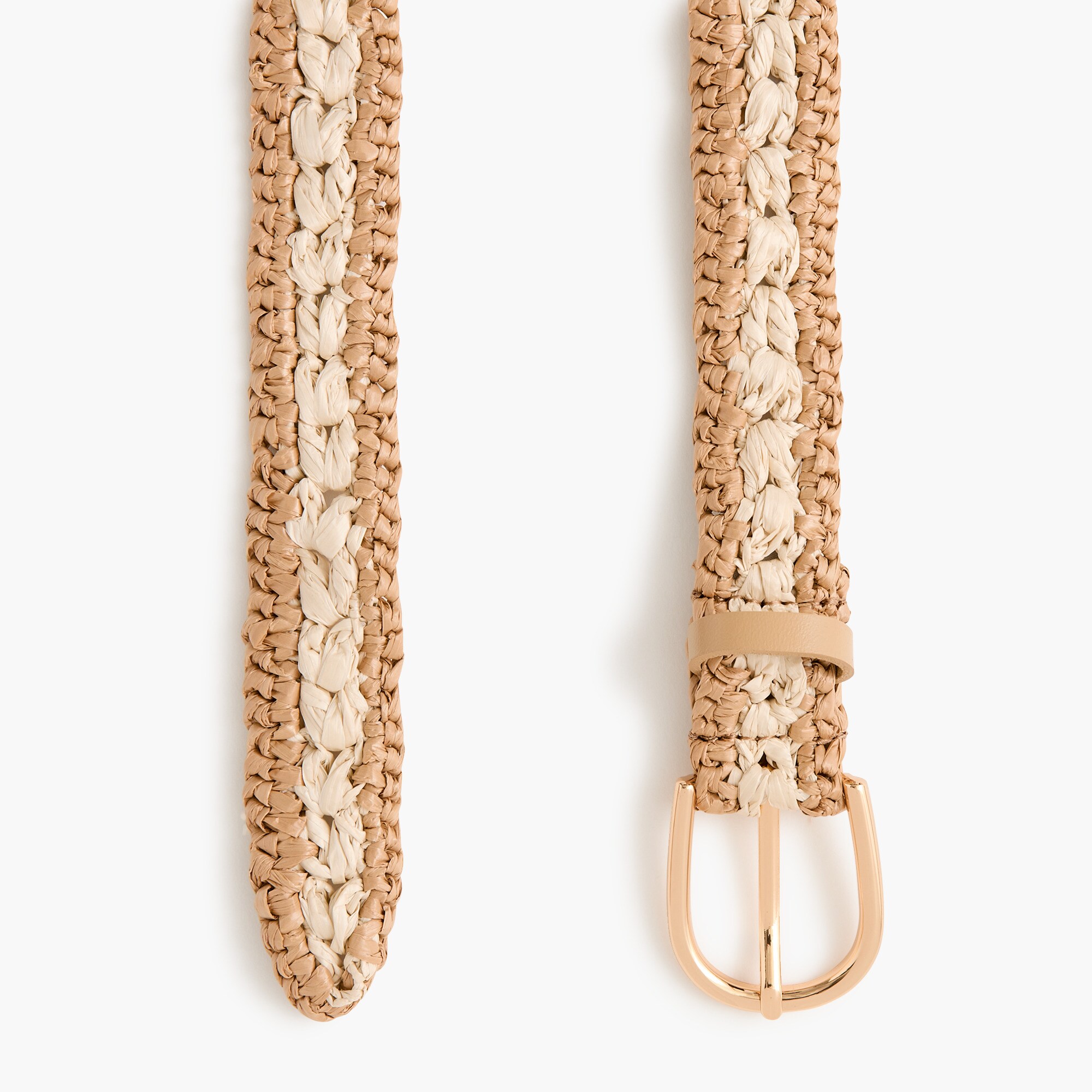 Braided woven belt