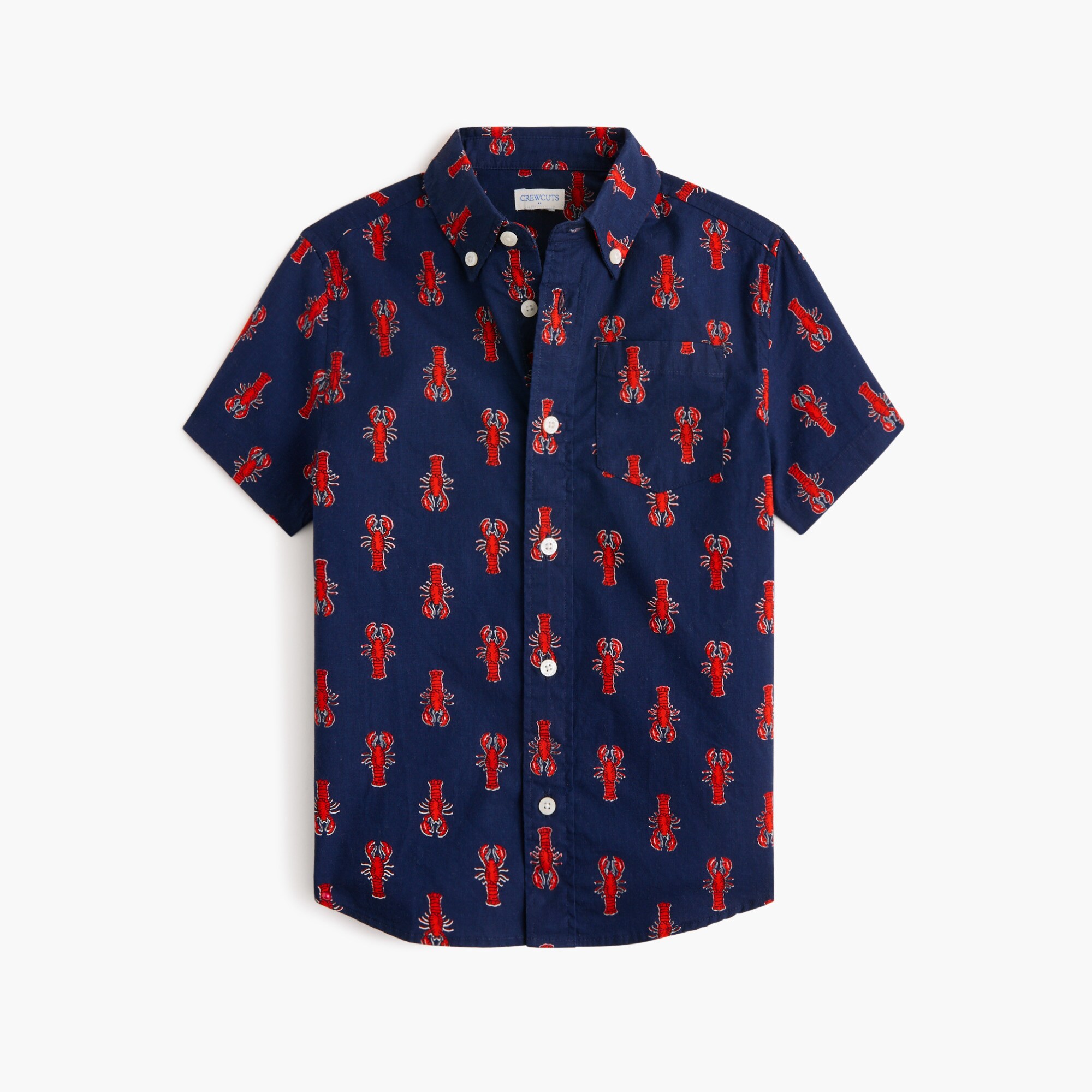 Boys' short-sleeve lobster shirt