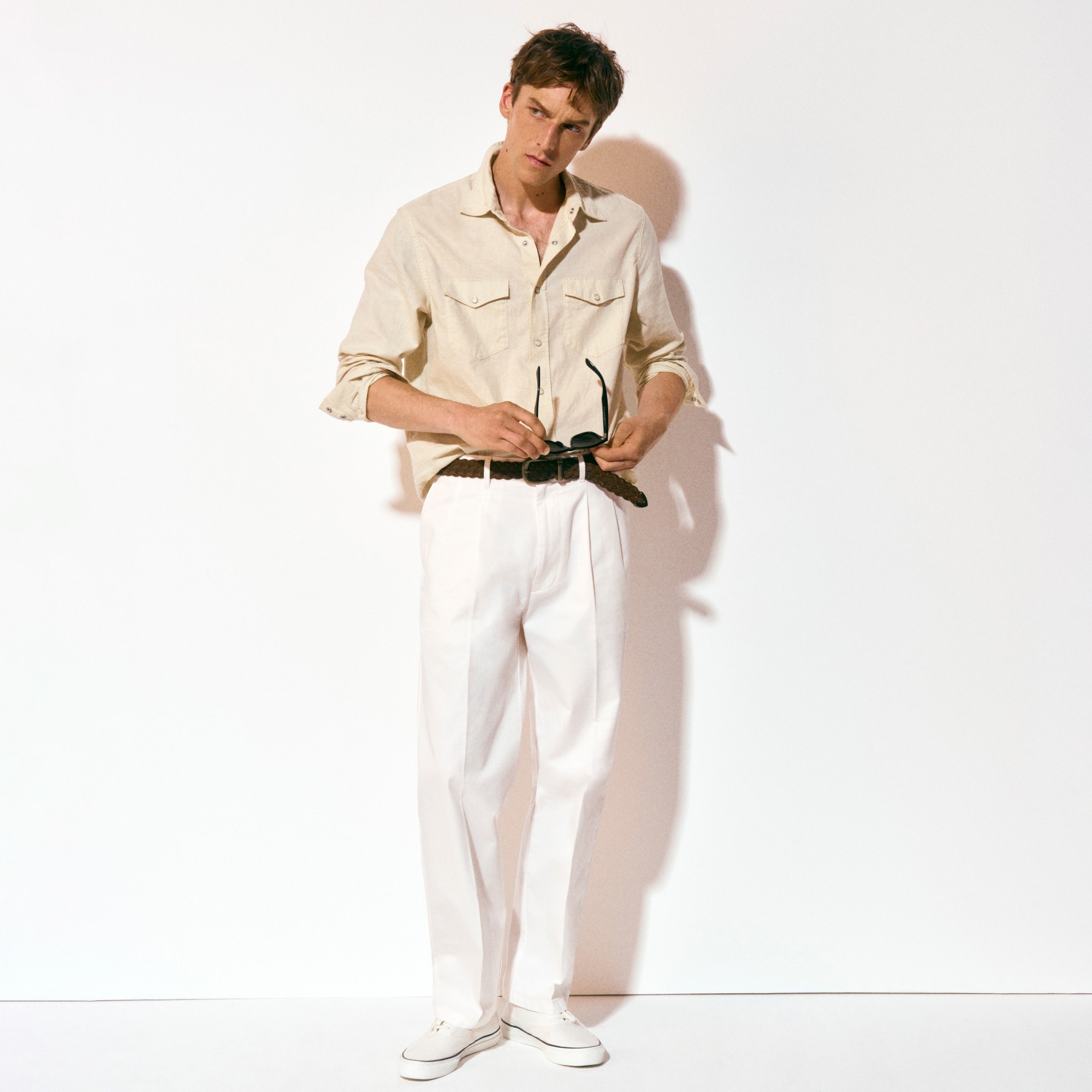 Relaxed-fit Double-pleated Nautical Trouser For Men | J.Crew