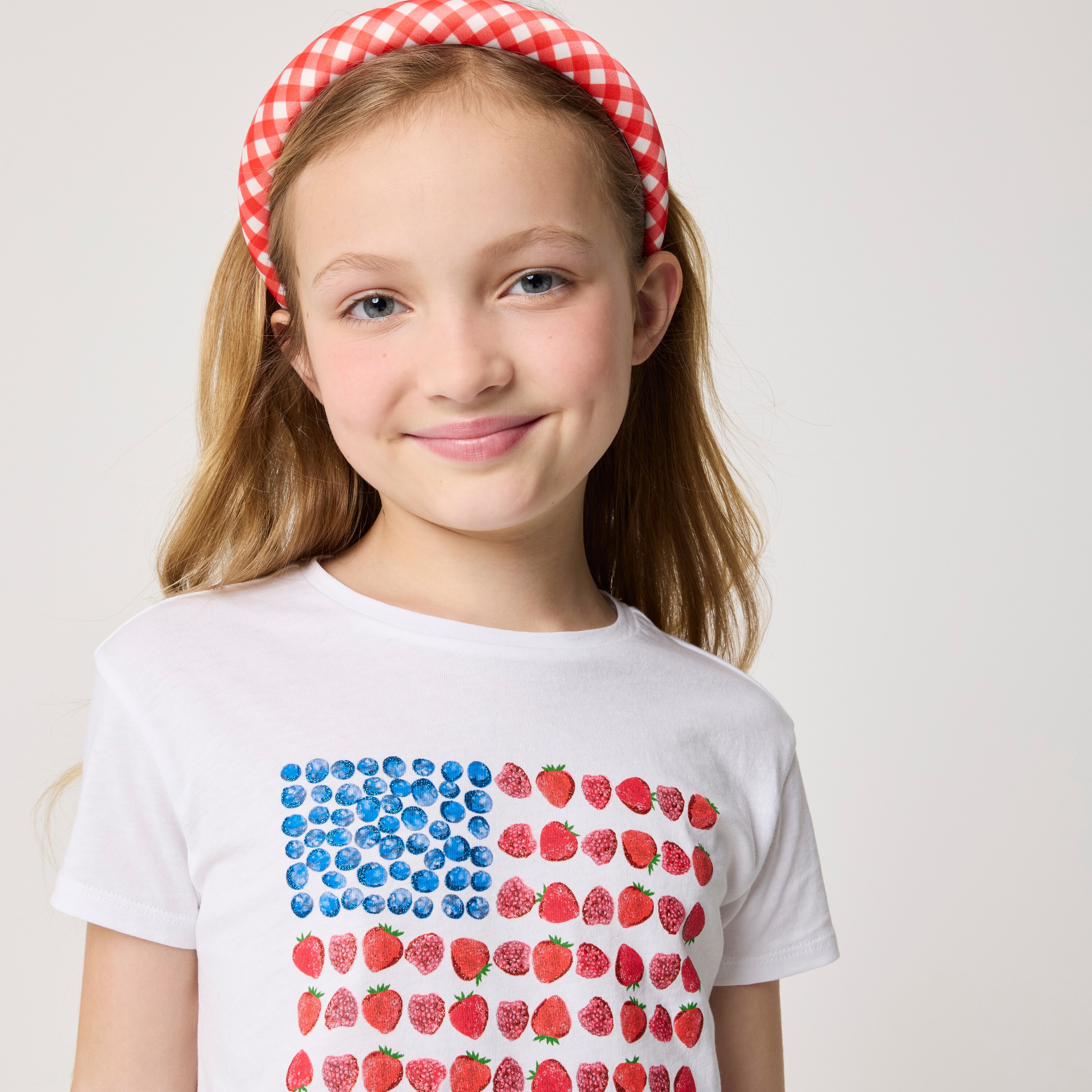 Girls' fruit flag graphic tee