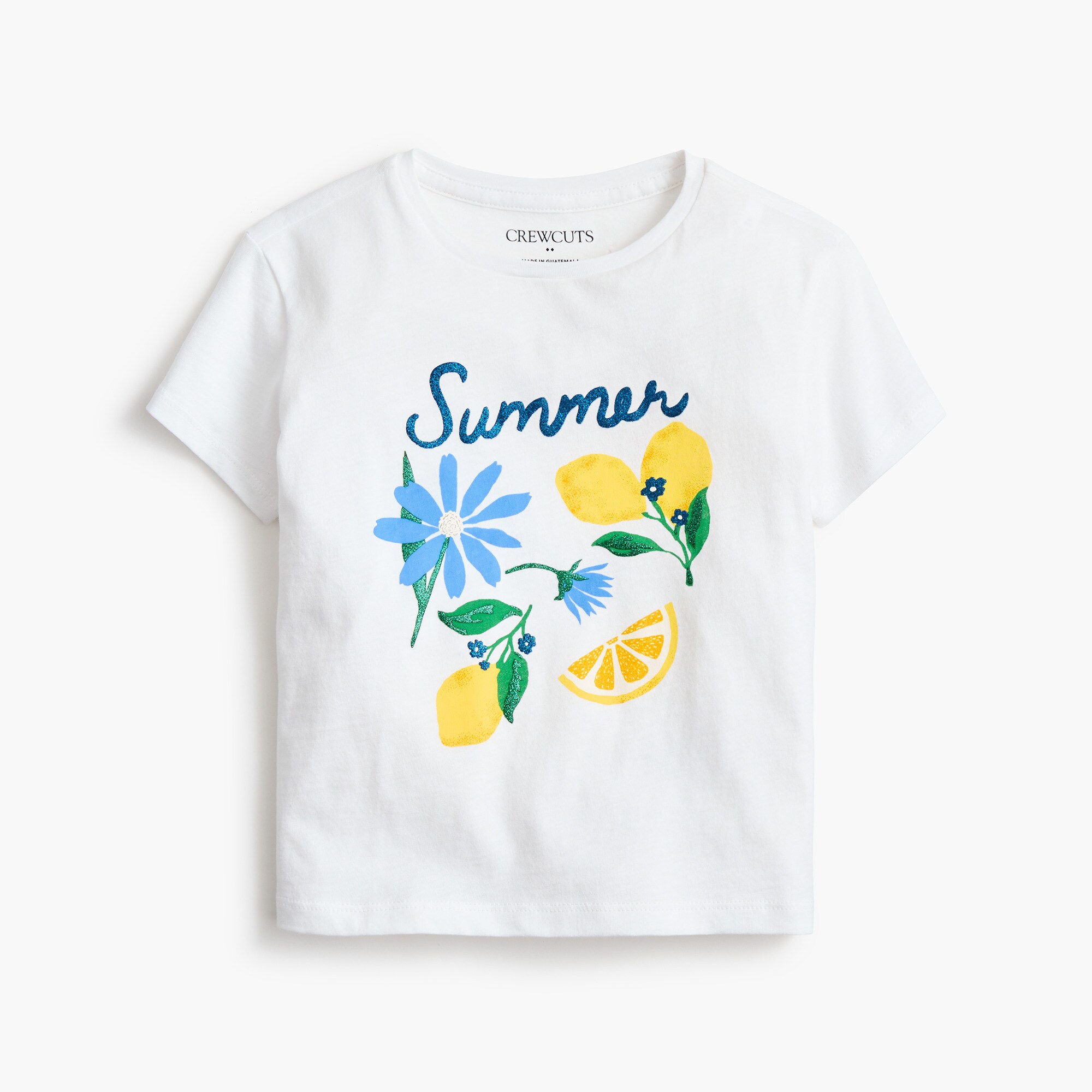 girls' "summer" lemons graphic tee for girls