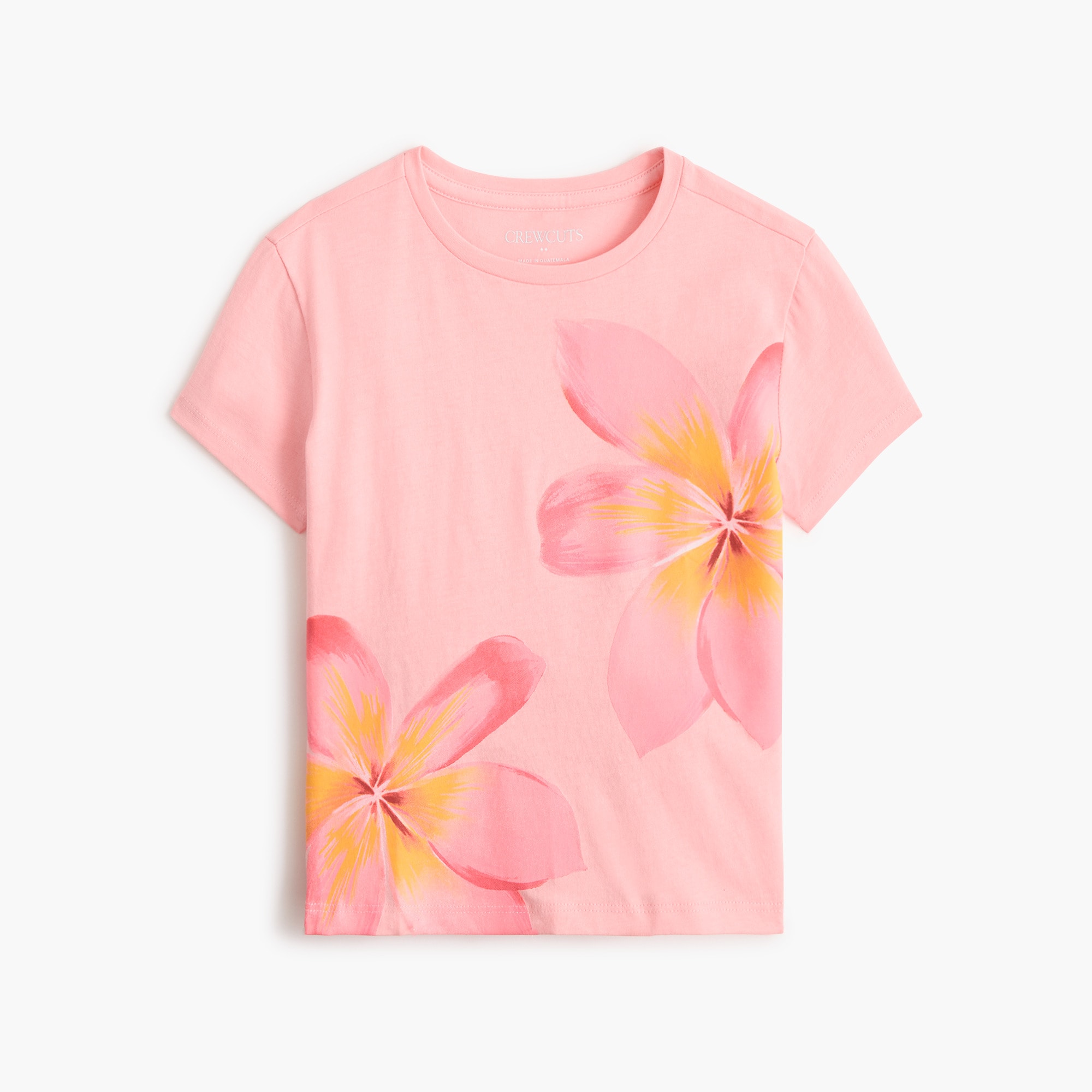 Girls' hibiscus graphic tee