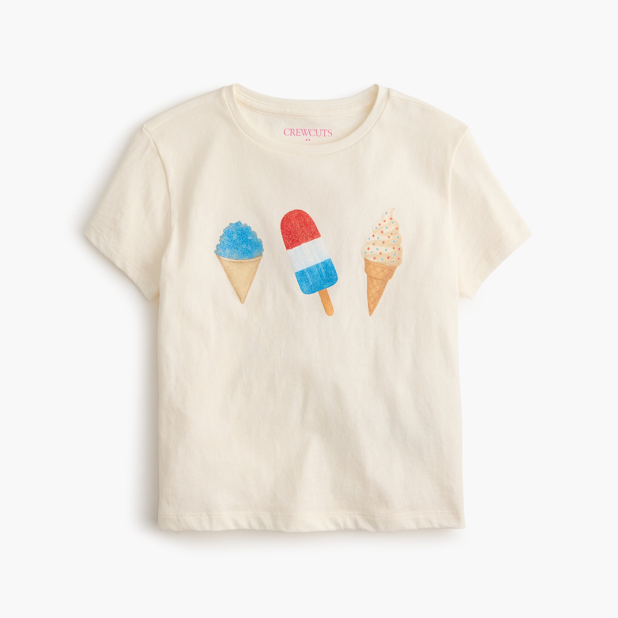 Girls' glitter frozen treats graphic tee