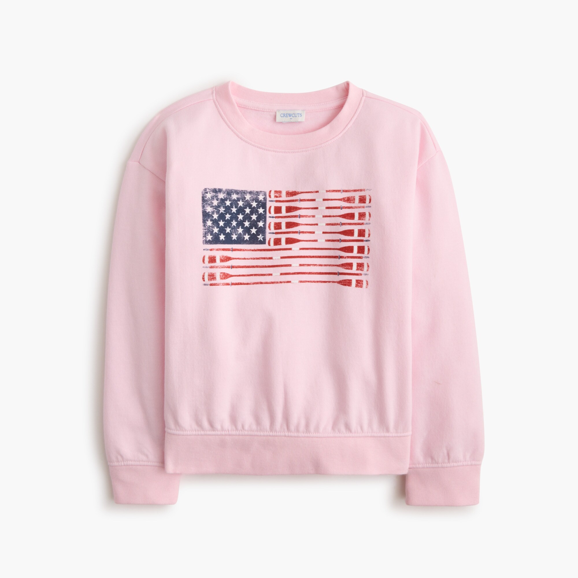 Girls' oar flag sweatshirt