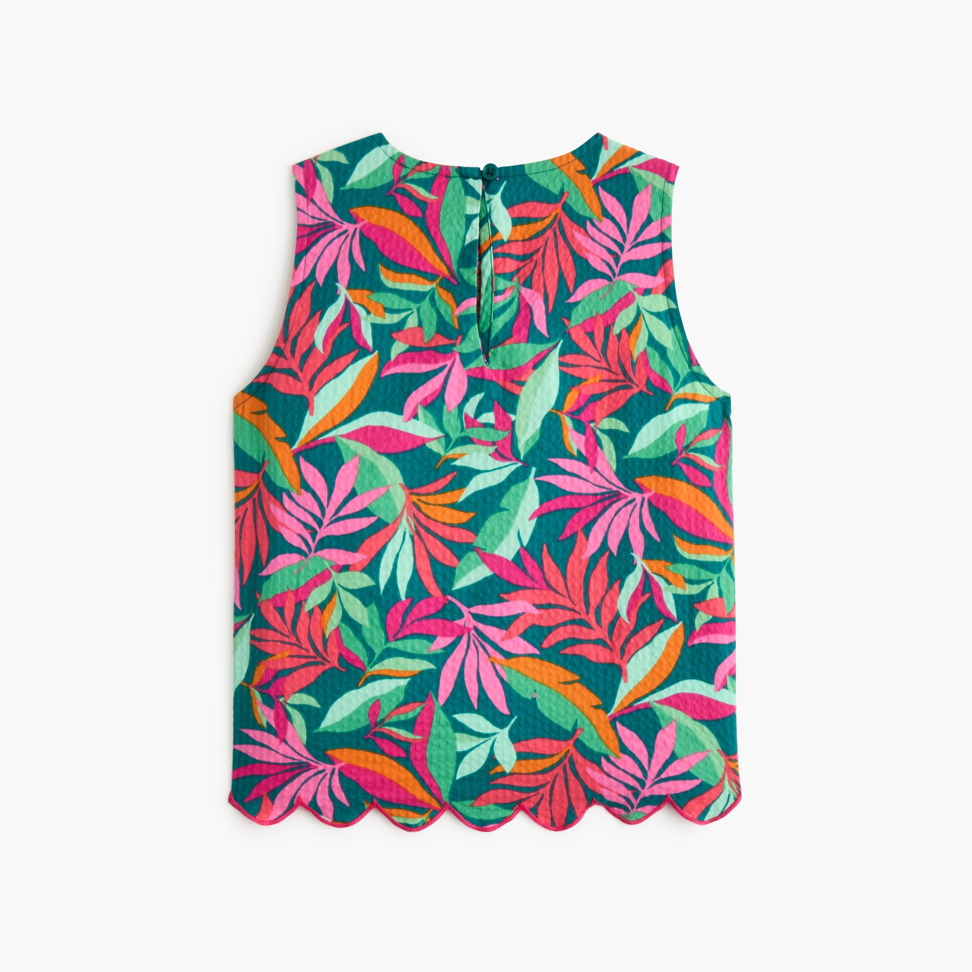 Girls' scalloped tank top