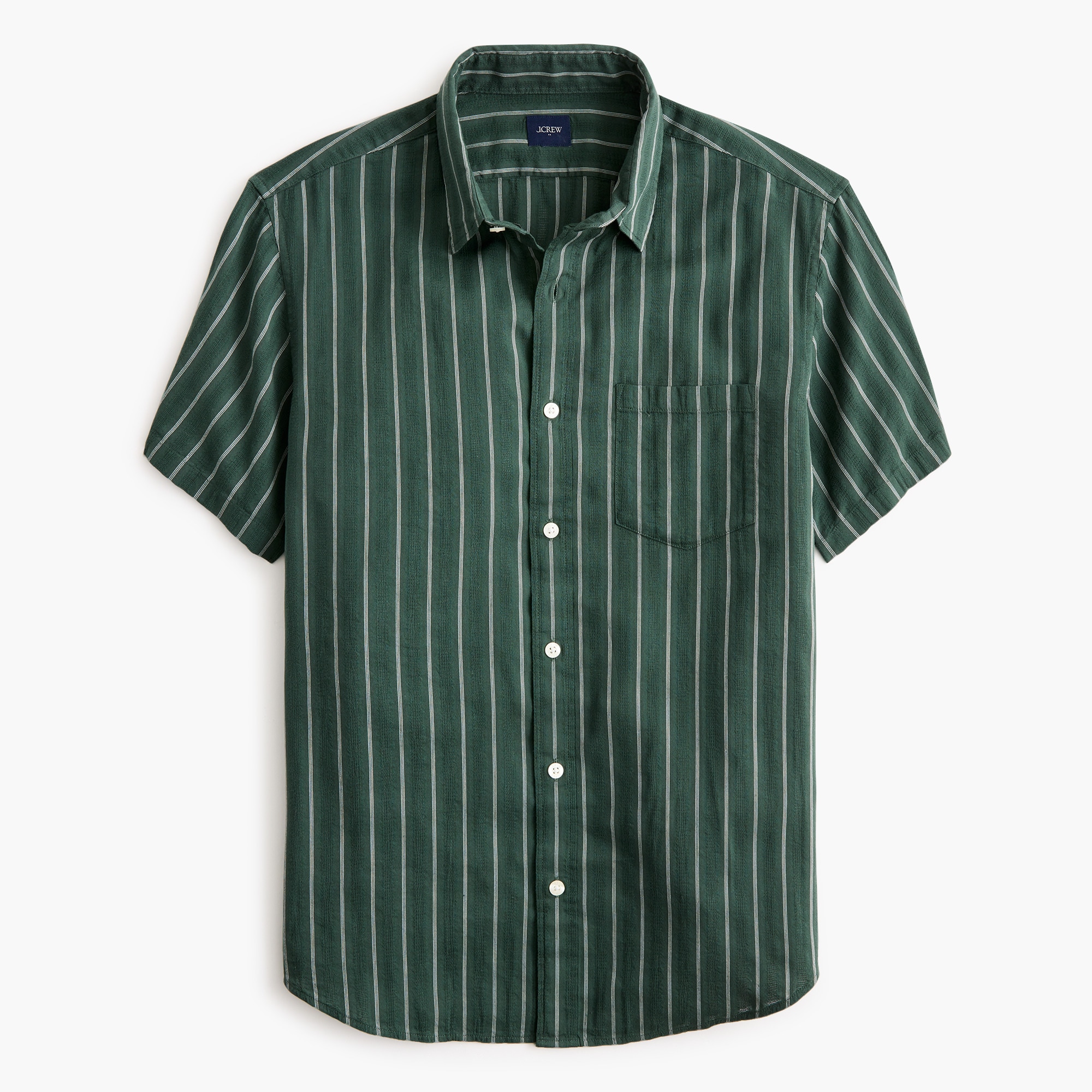 Short-sleeve Striped Dobby Shirt For Men | Factory