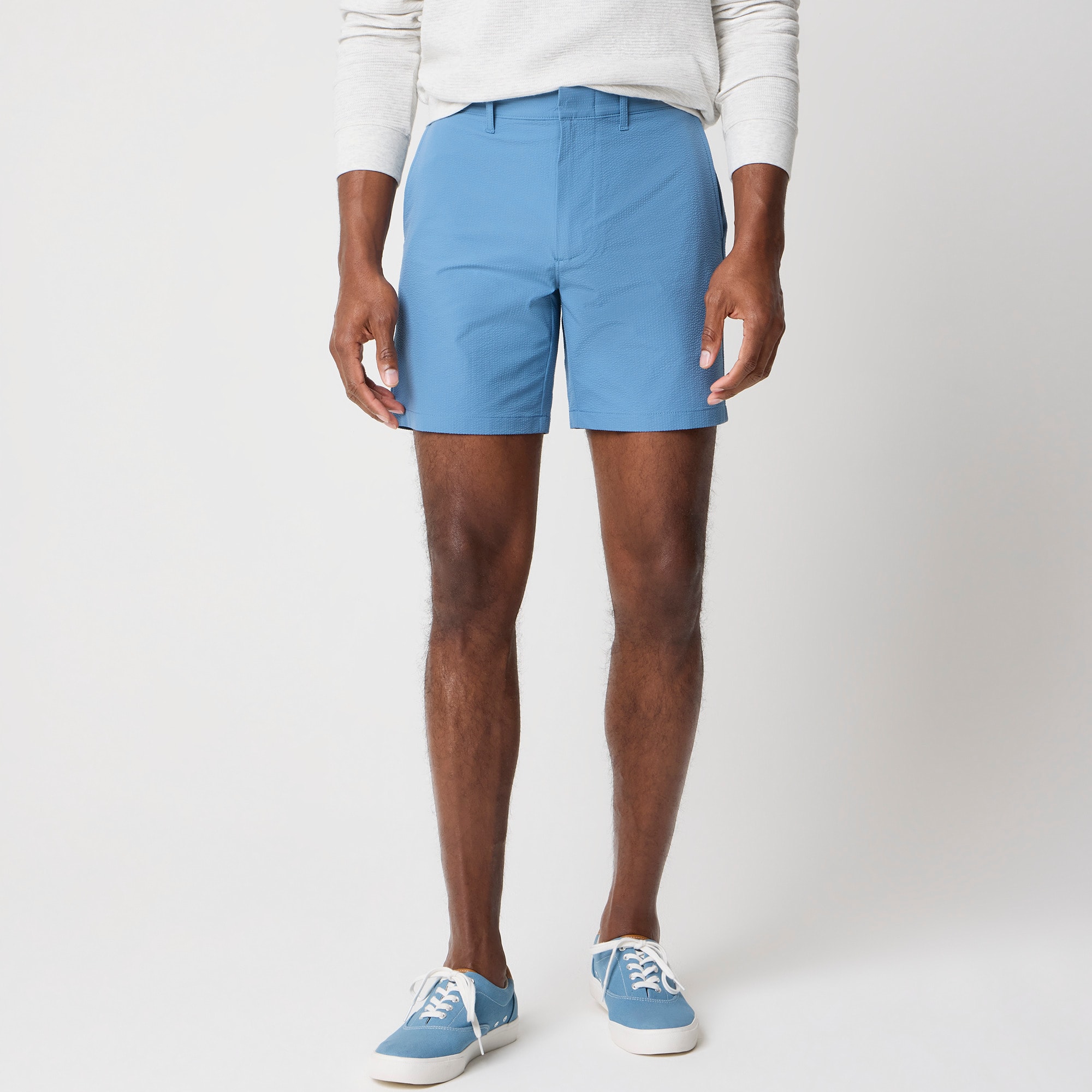 7" seersucker tech short