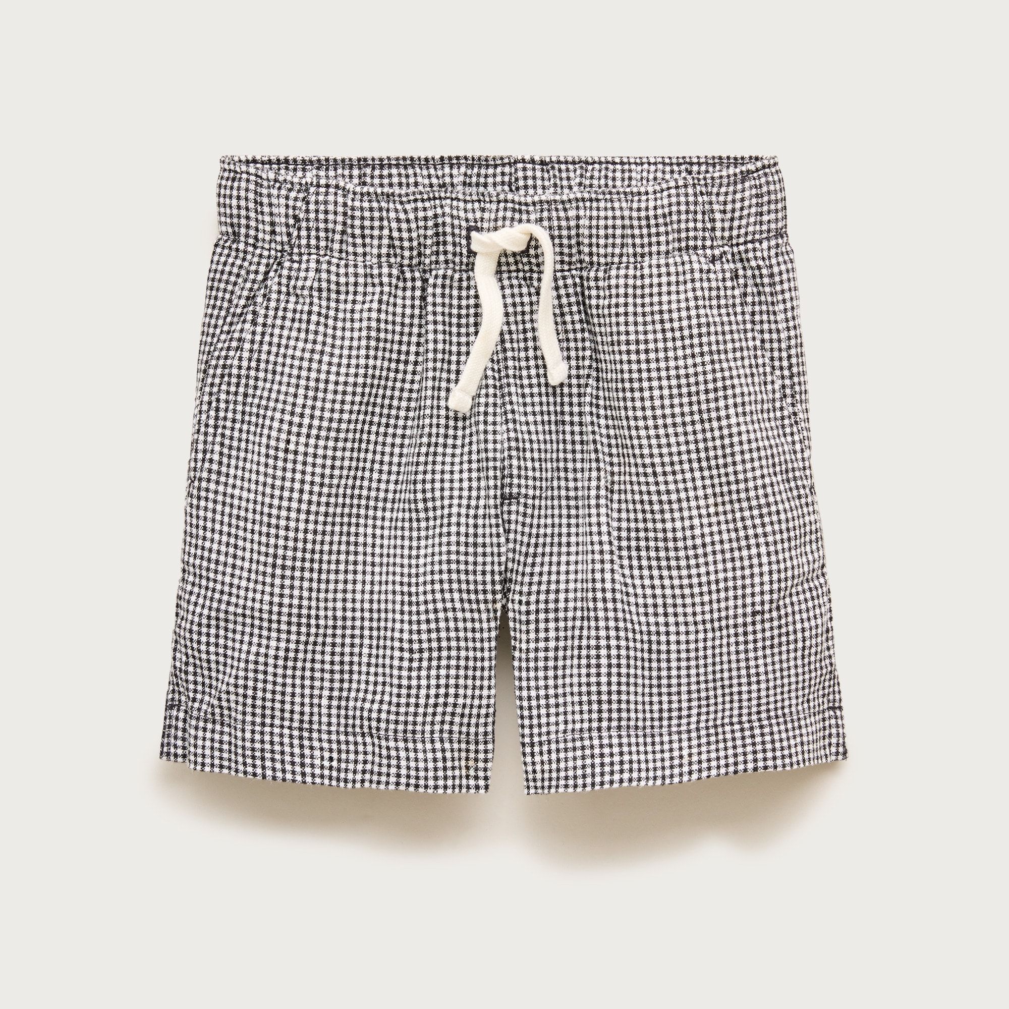 Kids' linen-blend pull-on short in gingham from J.Crew - $49.50
