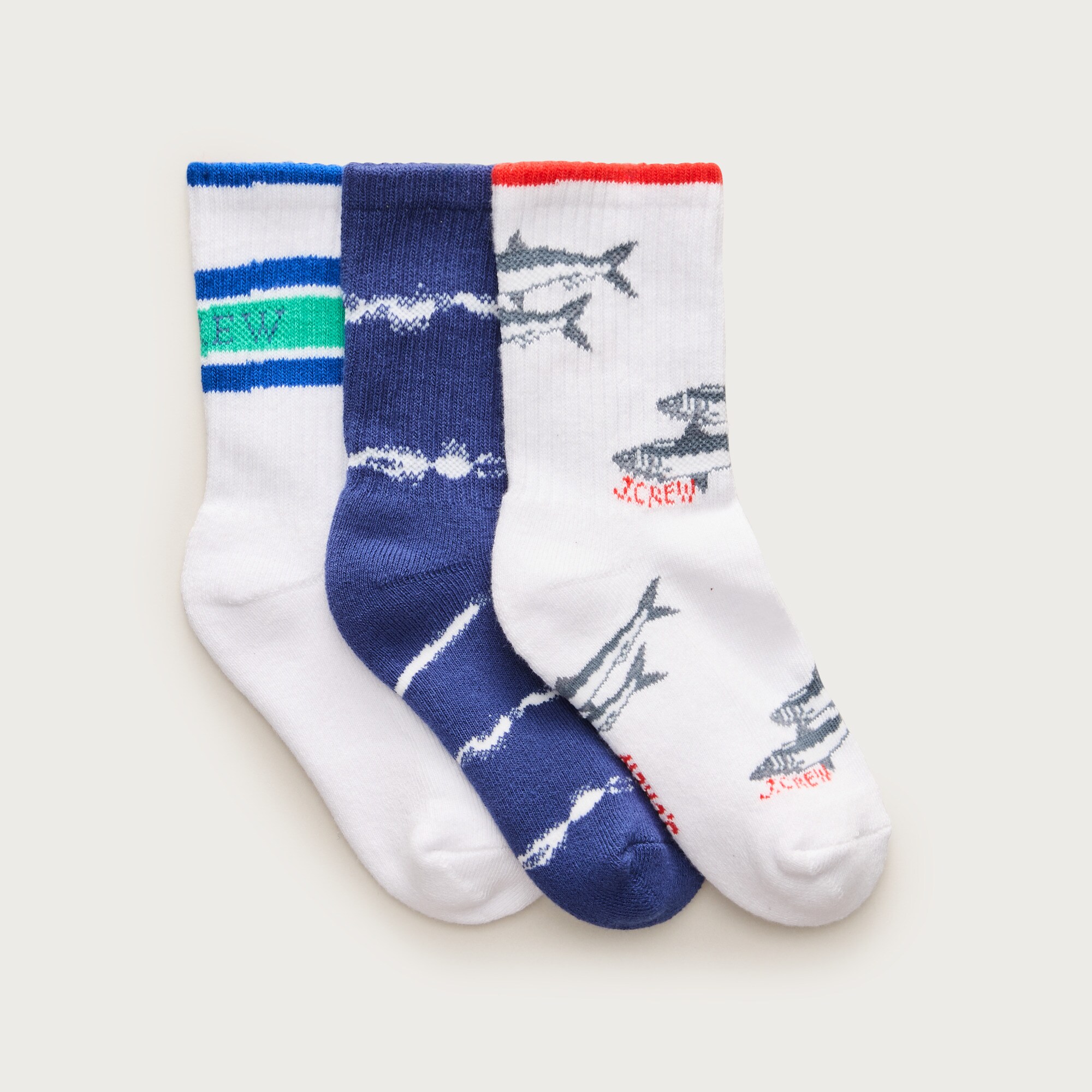 Kids' summer trouser socks three-pack from J.Crew - $42