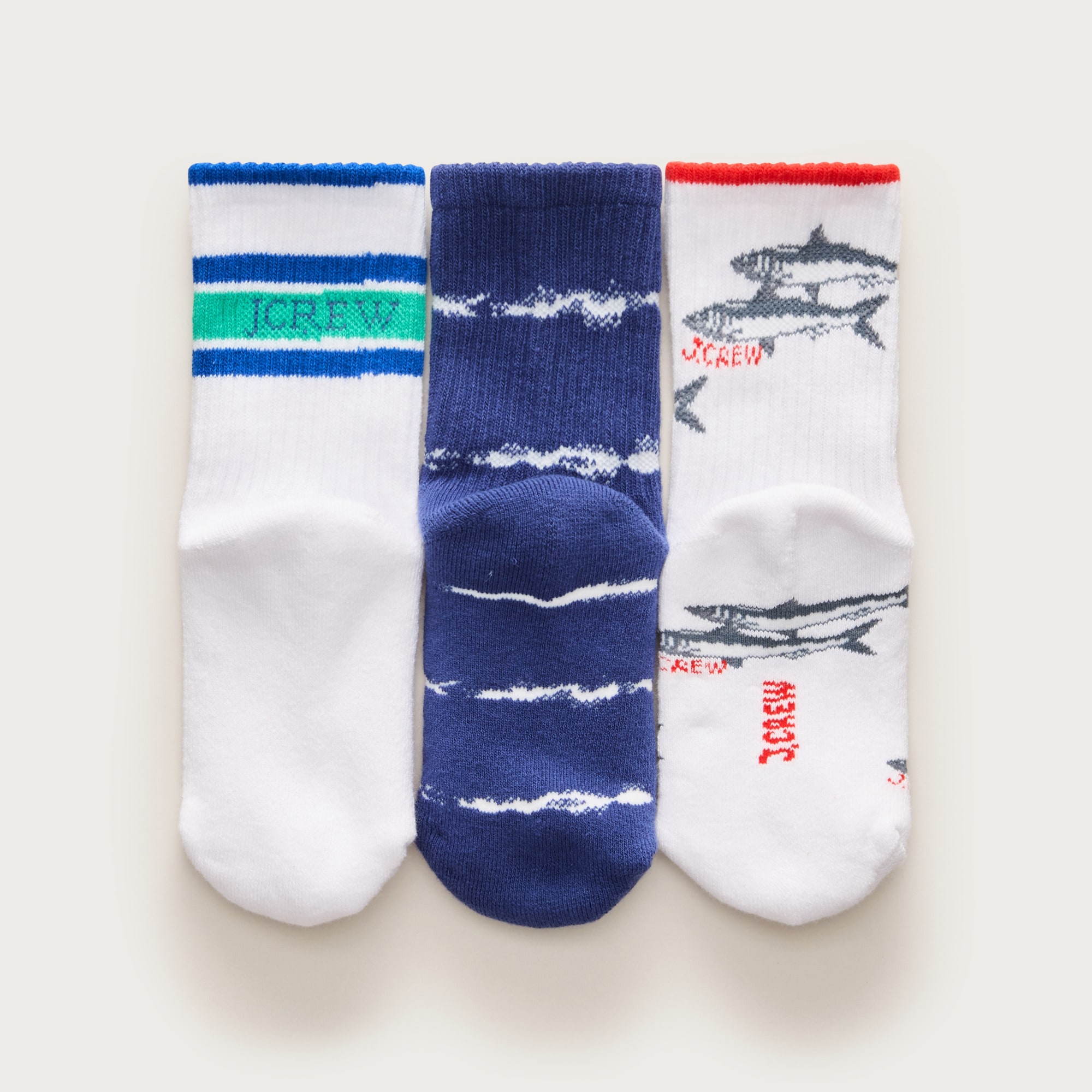 Kids' summer trouser socks three-pack