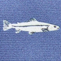 Kids' silk tie in gingham BLUE SARDINE MULTI