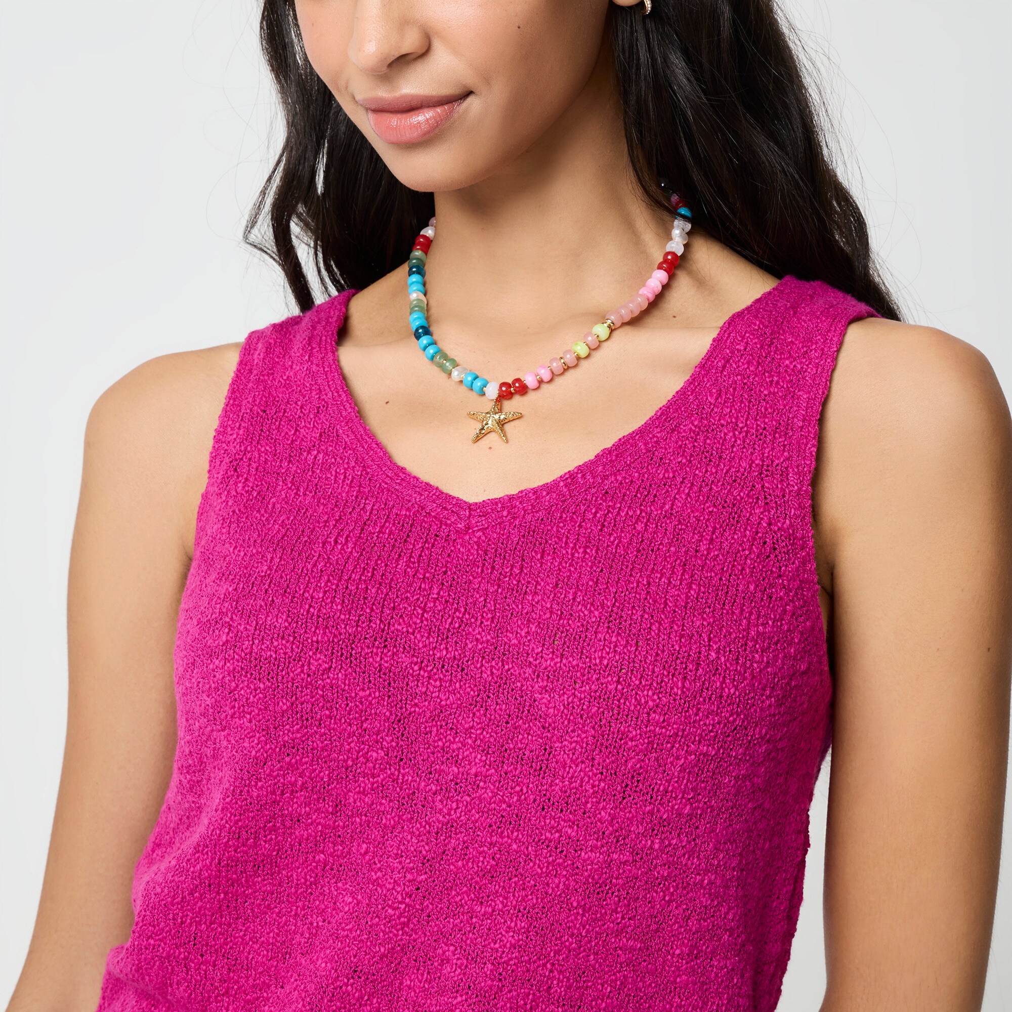 Slub sweater shell