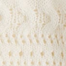 Short-sleeve pointelle cardigan sweater IVORY