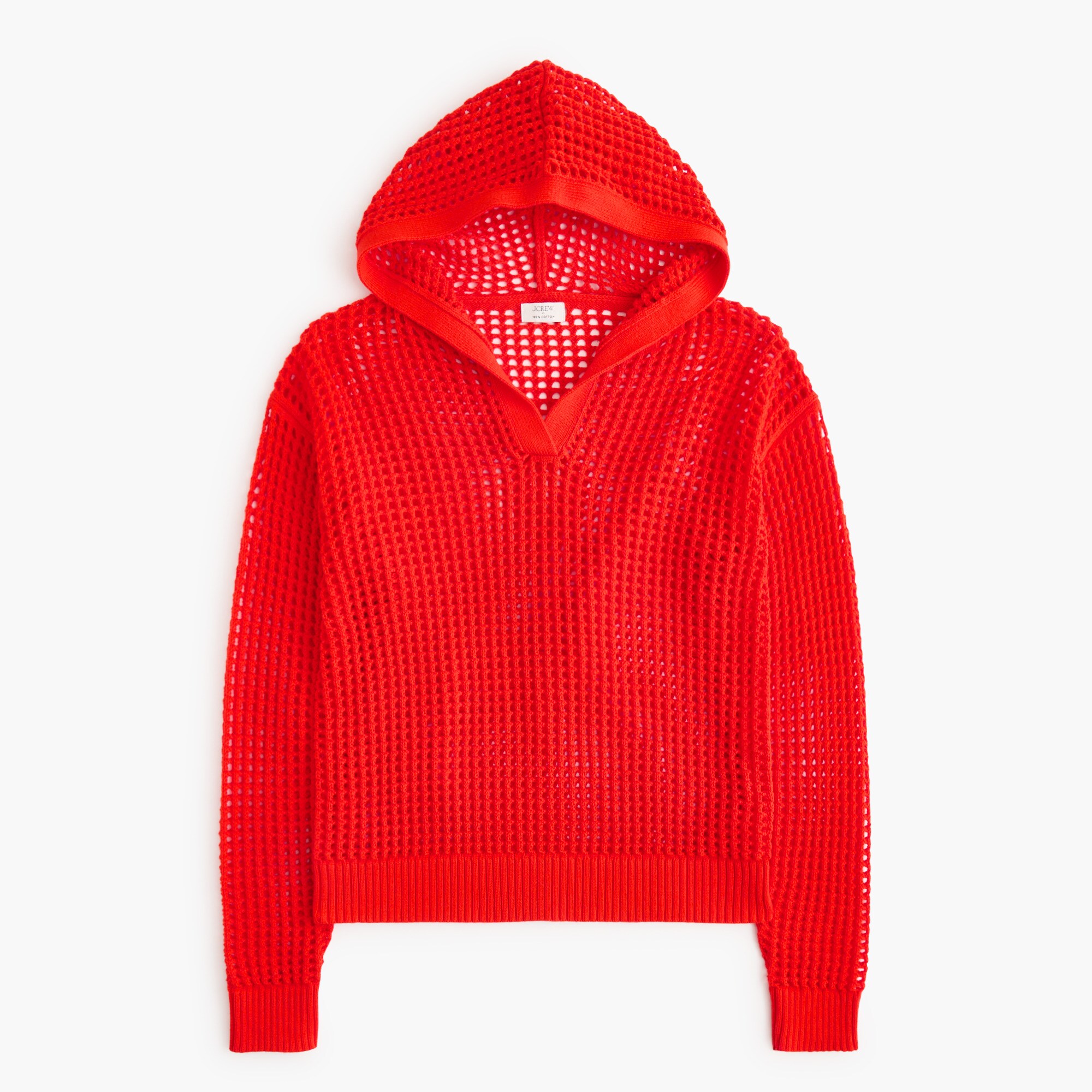 Open-stitch hoodie