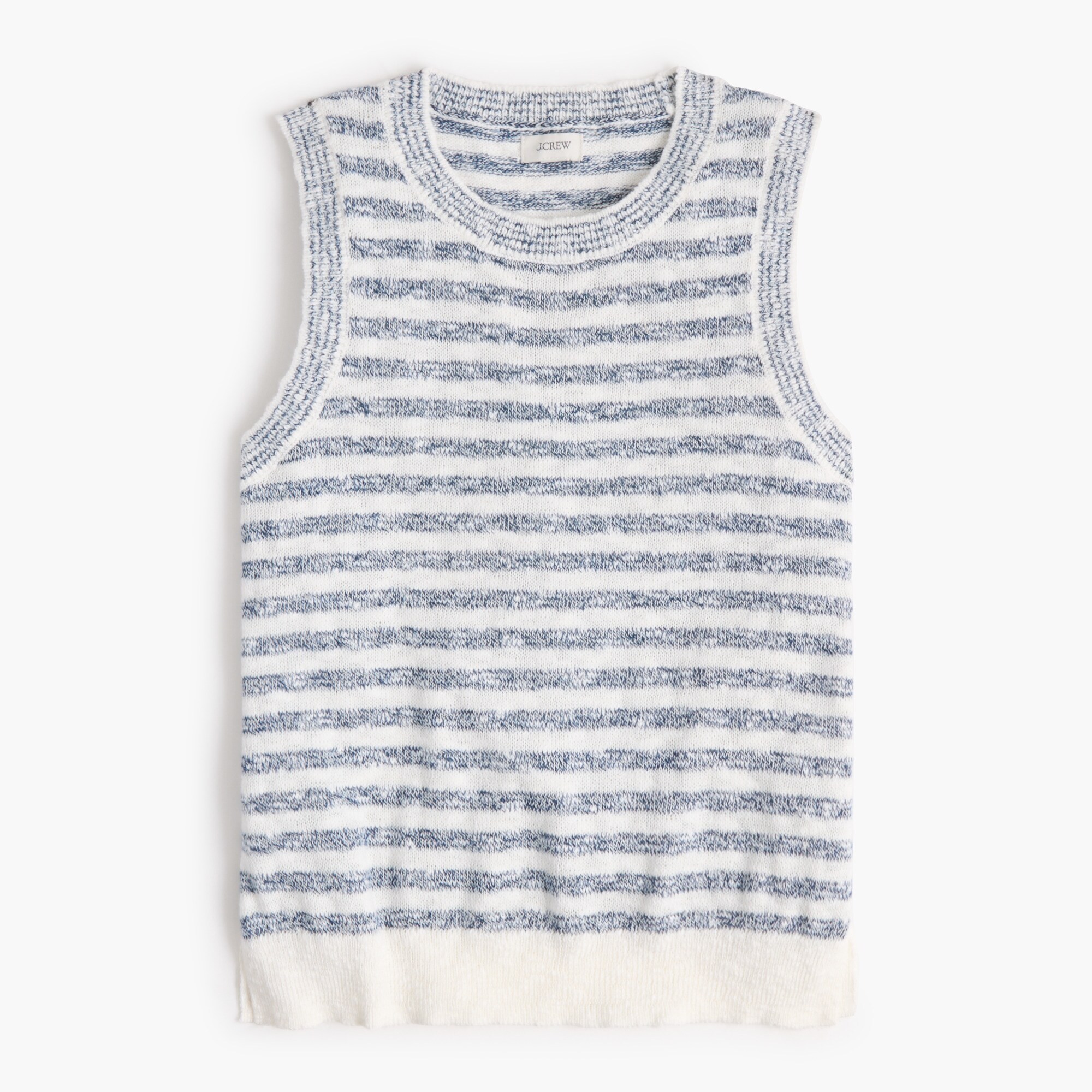 Striped beach sweater-tank